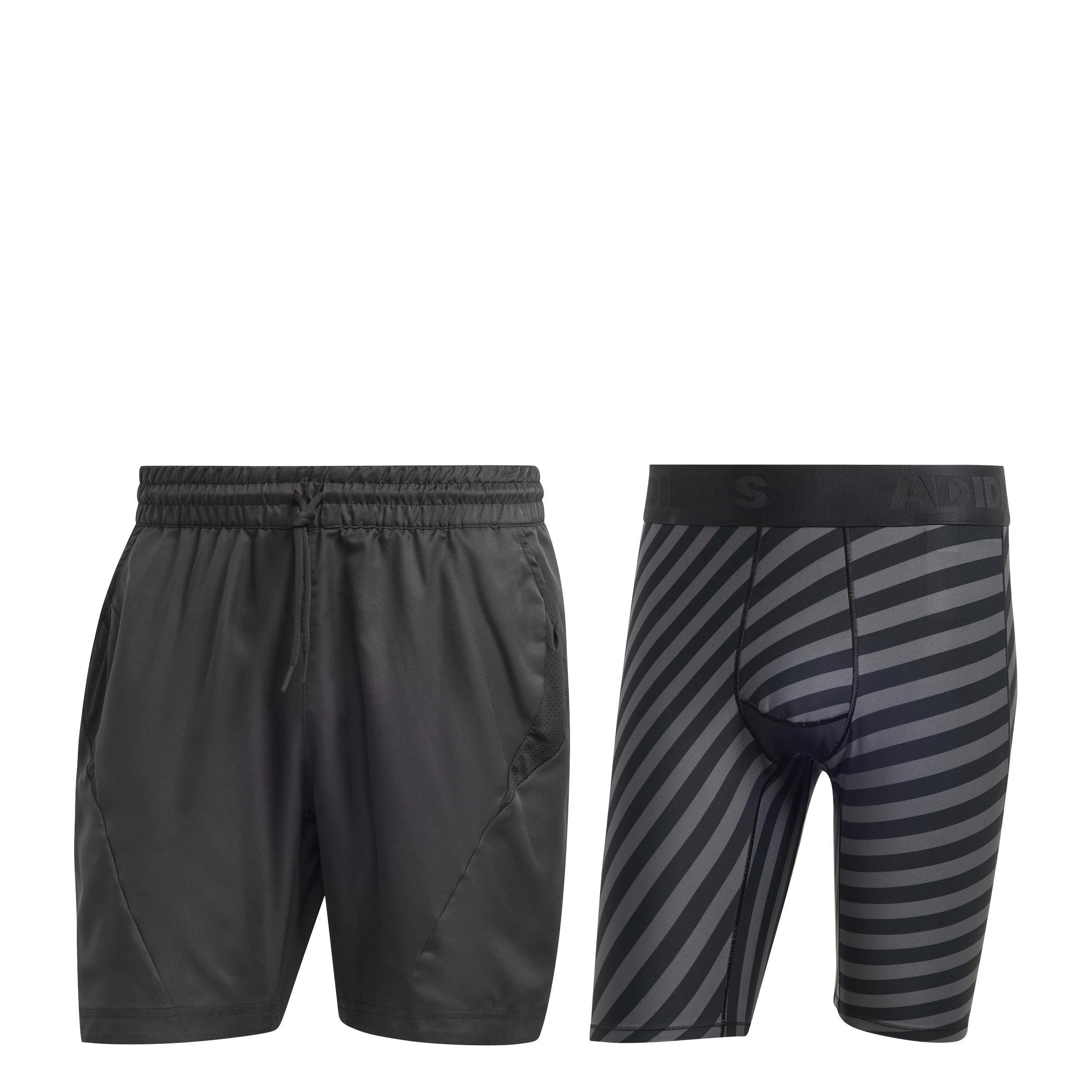 Tennis Aeroready Two-In-One Pro Shorts, Black, A901_ONE, large image number 0