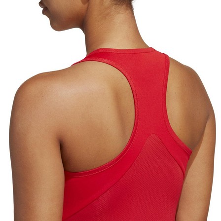 Women Club Tennis Tank Top, Red, A901_ONE, large image number 5