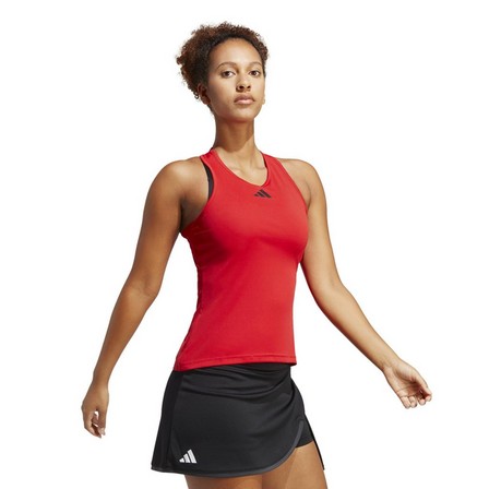 Women Club Tennis Tank Top, Red, A901_ONE, large image number 11