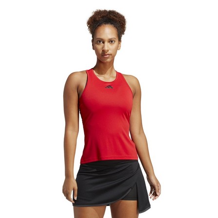 Women Club Tennis Tank Top, Red, A901_ONE, large image number 12