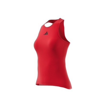 Women Club Tennis Tank Top, Red, A901_ONE, large image number 13