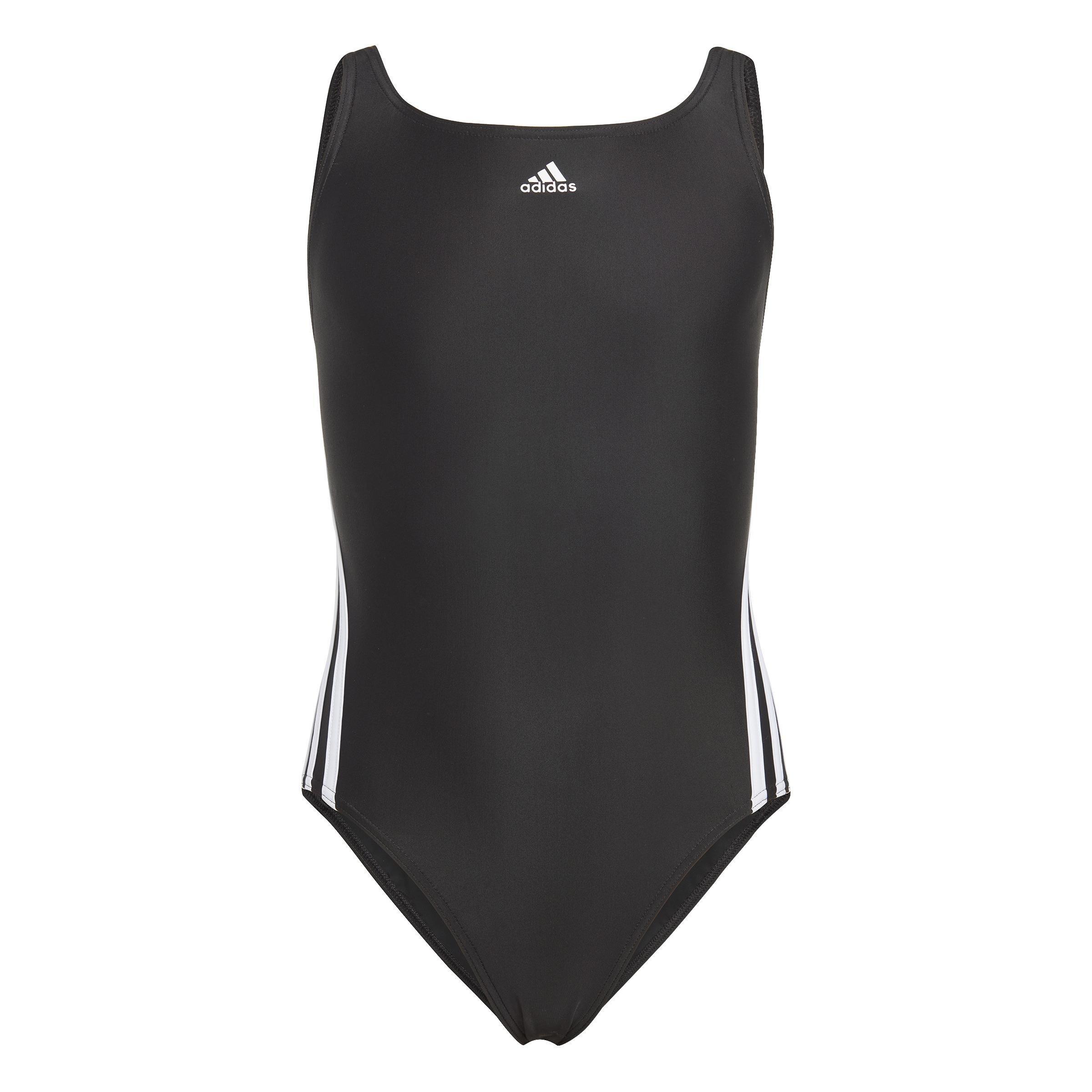 Kids 3-Stripes Swimsuit, Black, , large image number 0