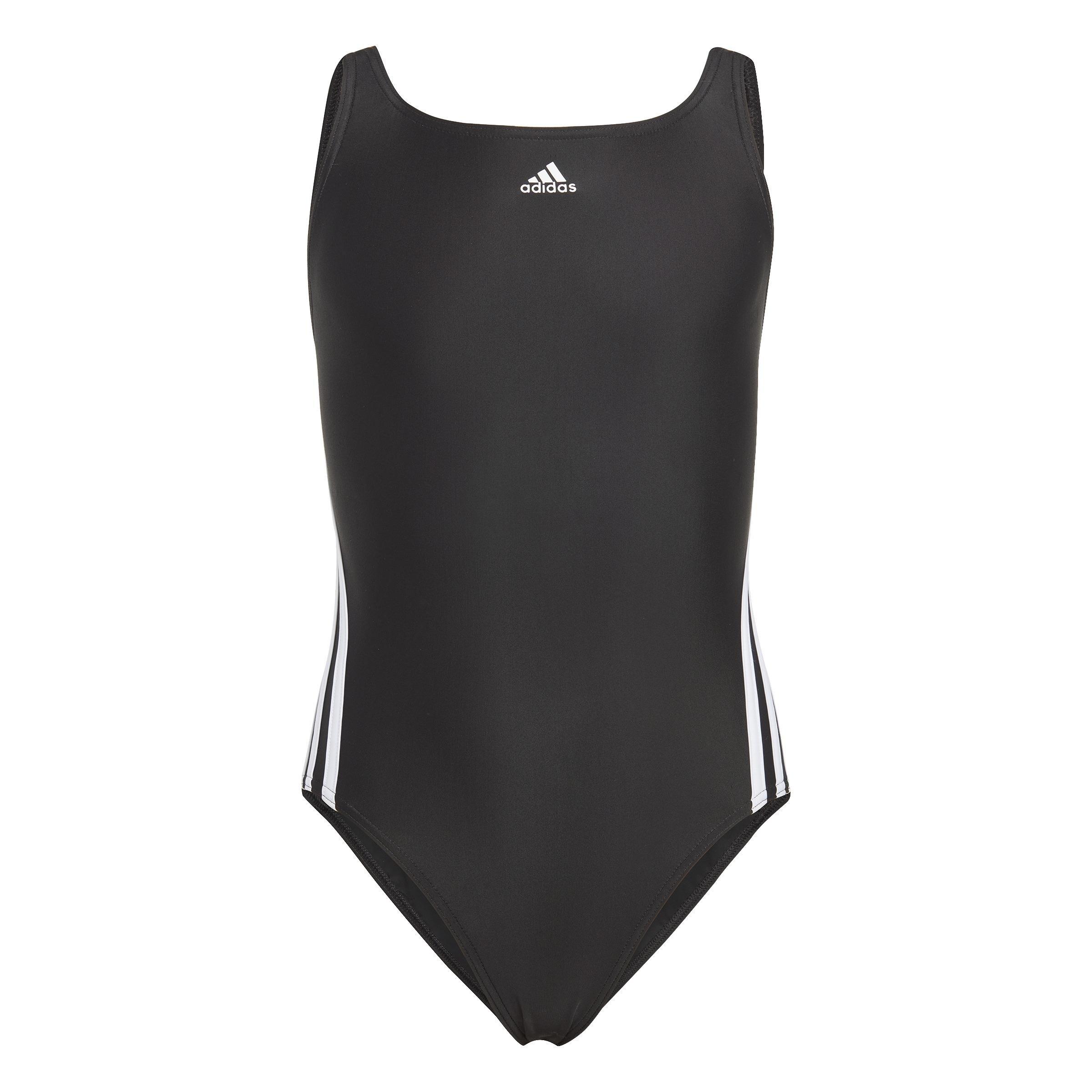 Kids 3-Stripes Swimsuit, Black, , large image number 1