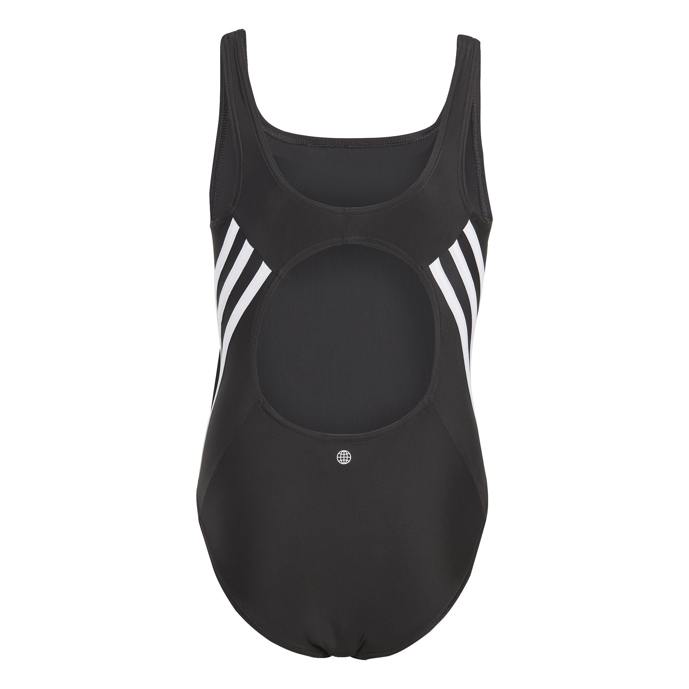 Kids 3-Stripes Swimsuit, Black, , large image number 2