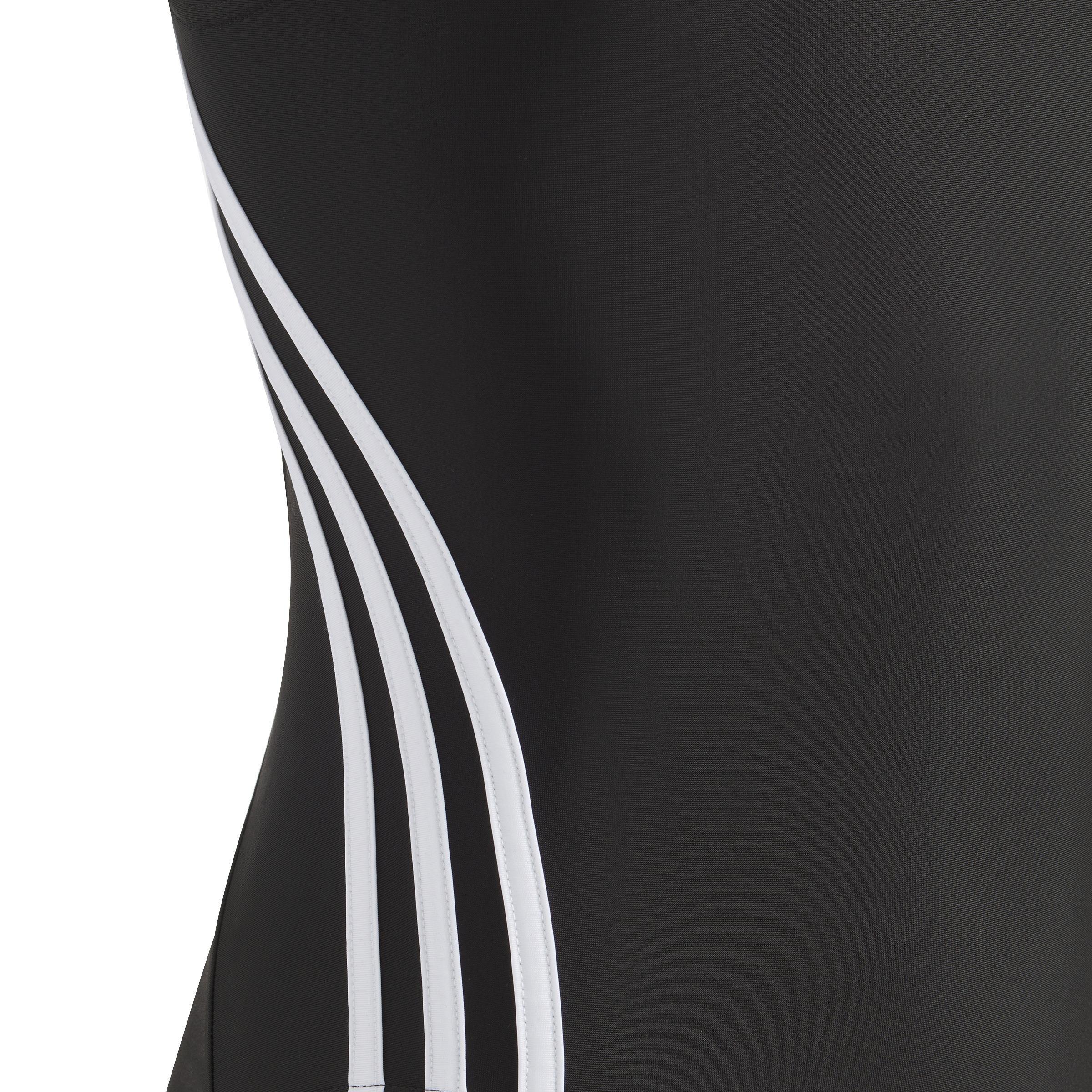 Kids 3-Stripes Swimsuit, Black, A901_ONE, large image number 4