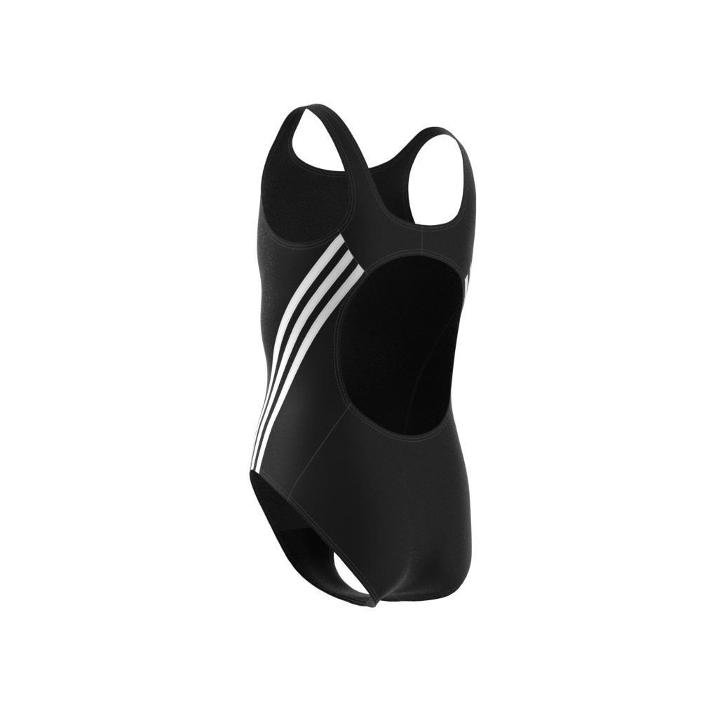 Kids 3-Stripes Swimsuit, Black, , large image number 6
