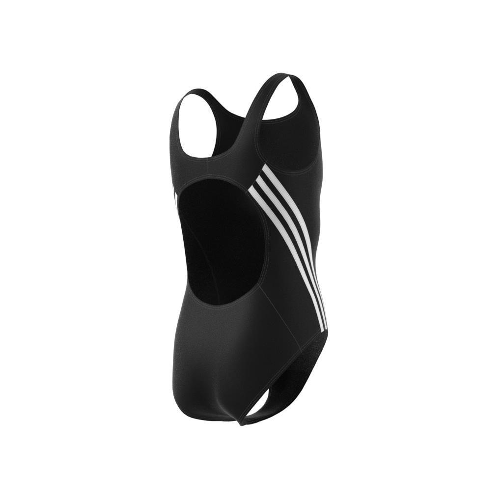 Kids 3-Stripes Swimsuit, Black, , large image number 8
