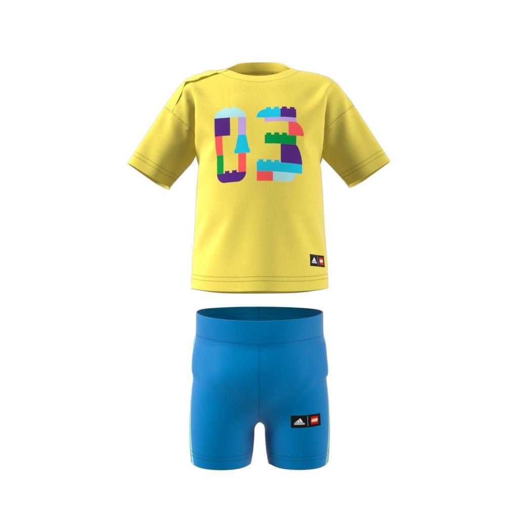 Unisex Kids Classic Lego Tee And Short Leggings Set, Yellow, A901_ONE, large image number 14