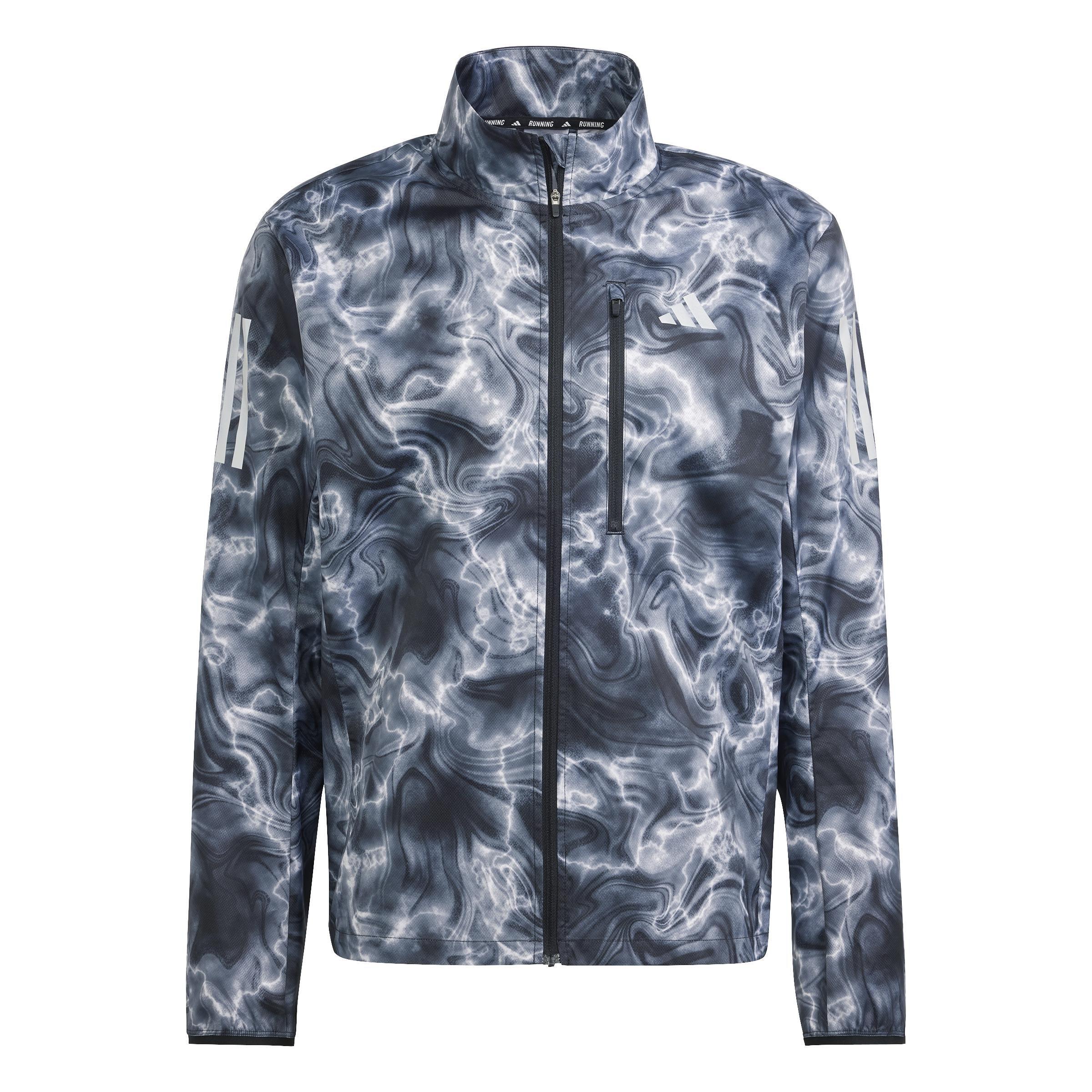 Own The Run Allover Print Jacket, White, , large image number 0