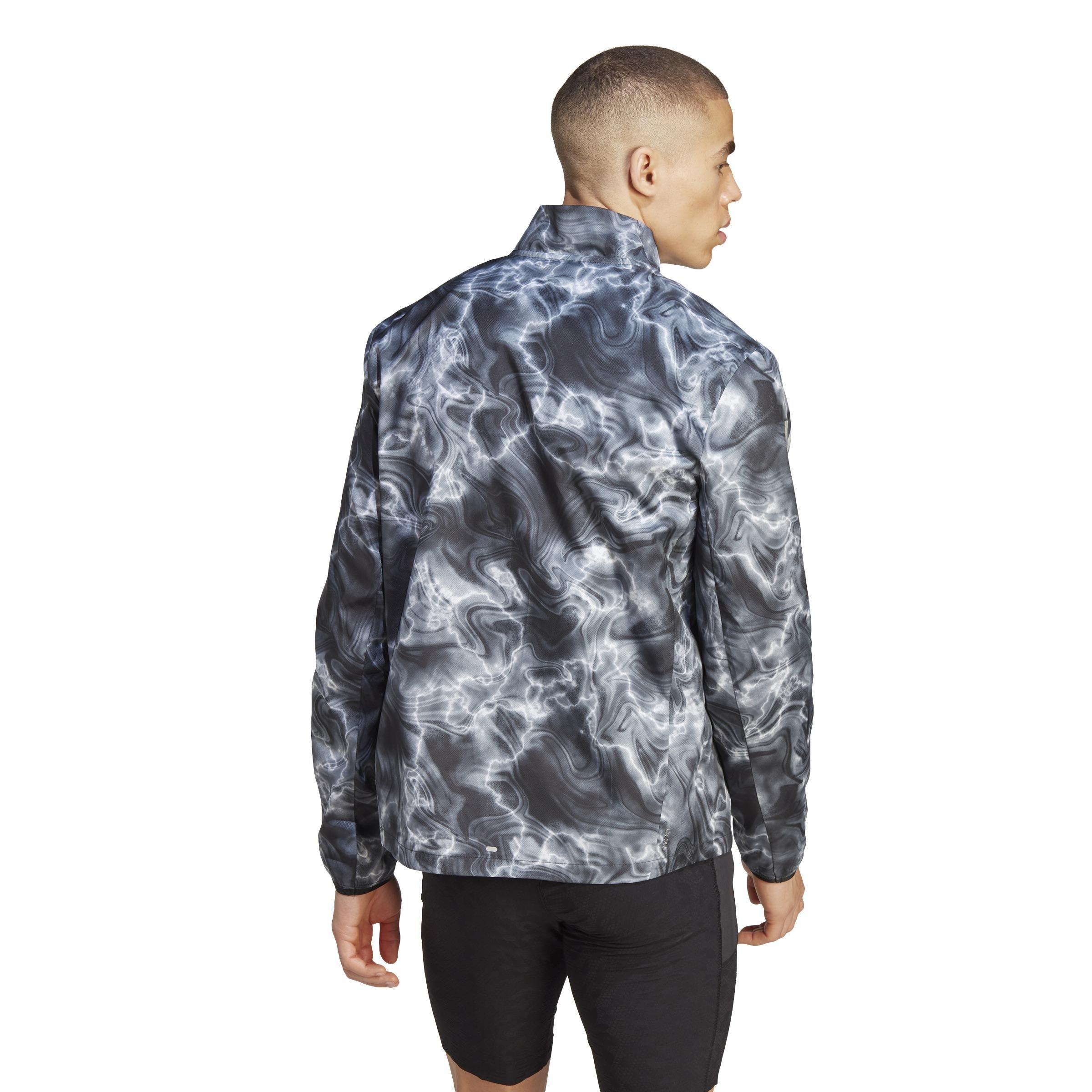Own The Run Allover Print Jacket, White, A901_ONE, large image number 3