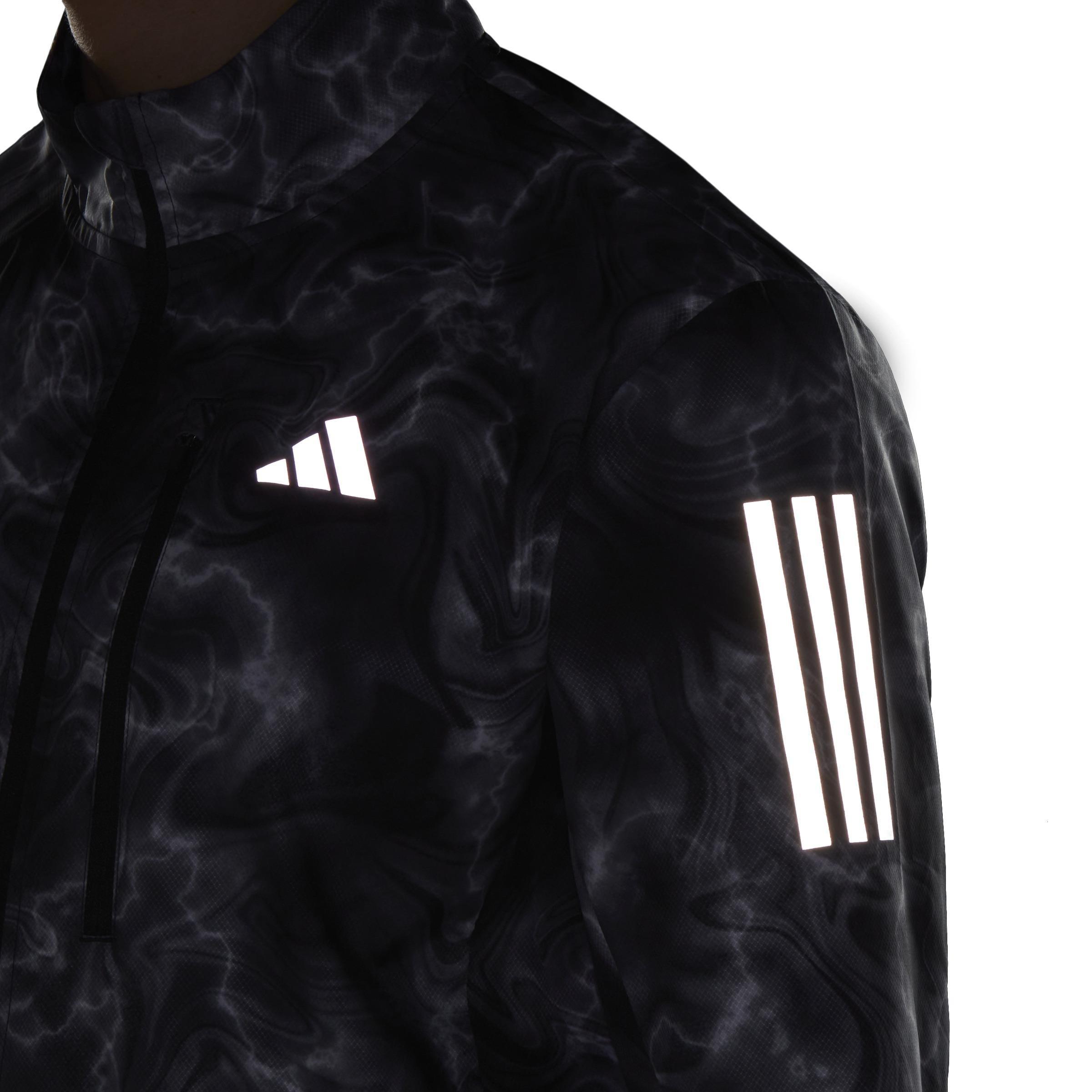 Own The Run Allover Print Jacket, White, A901_ONE, large image number 4