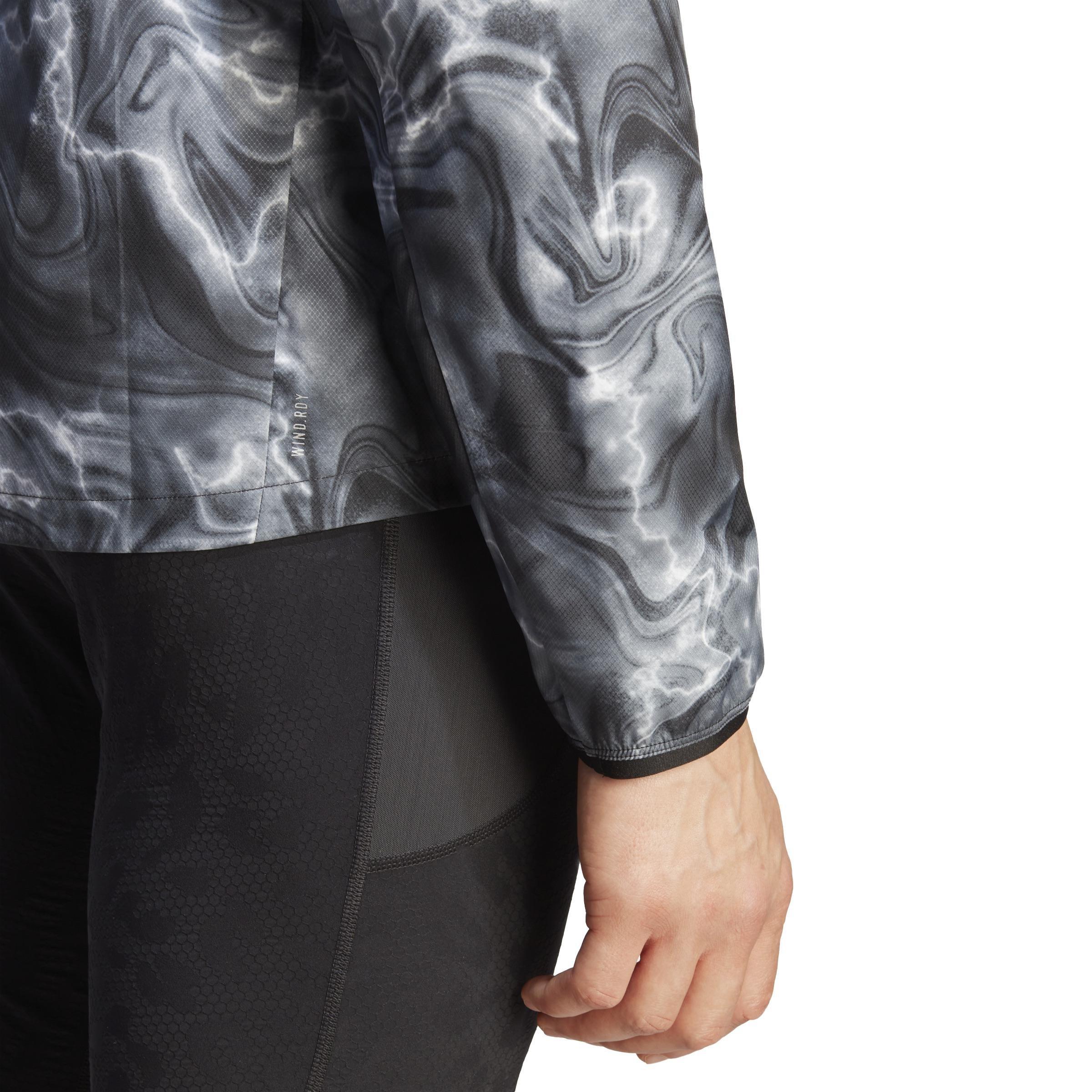 Own The Run Allover Print Jacket, White, A901_ONE, large image number 5