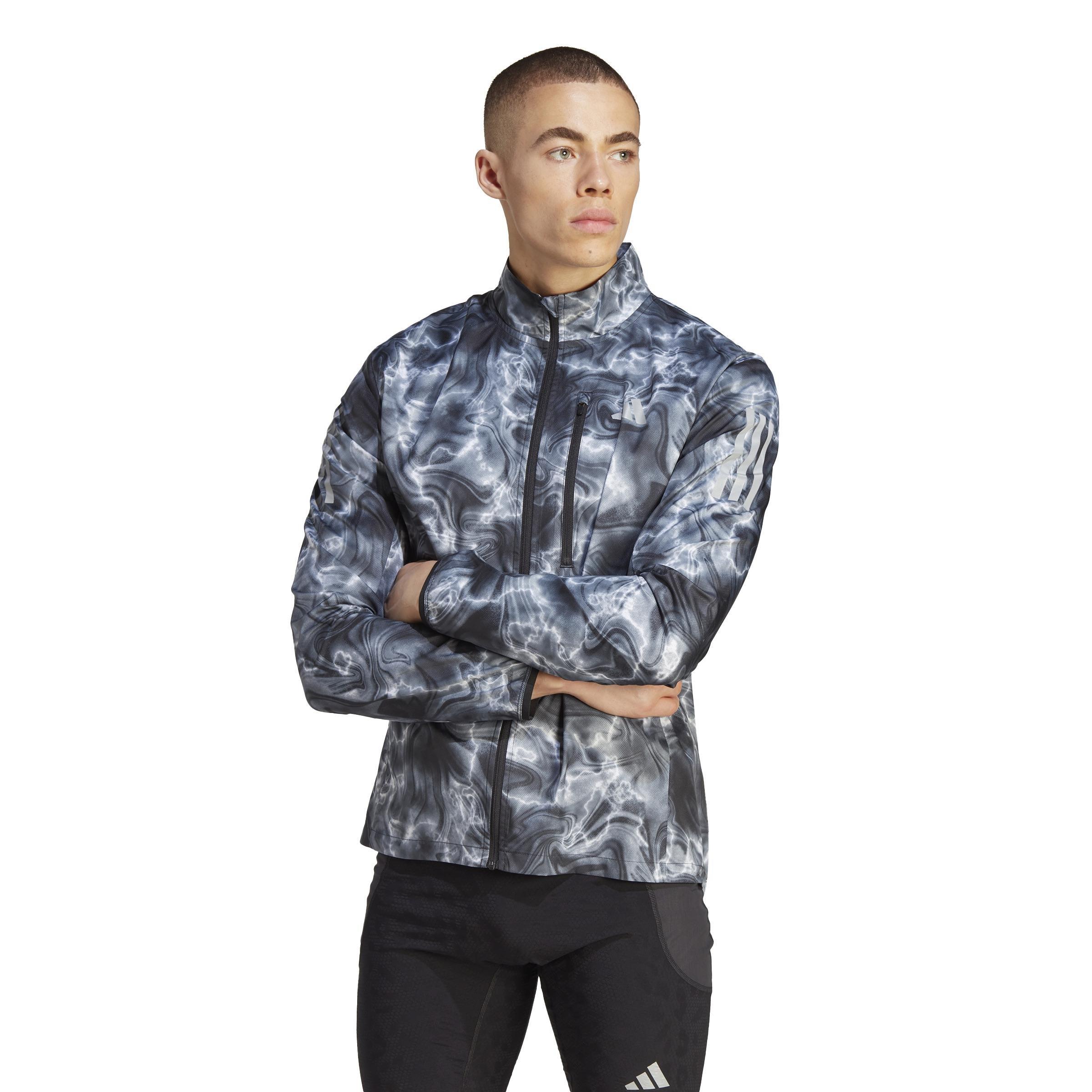 Own The Run Allover Print Jacket, White, , large image number 6