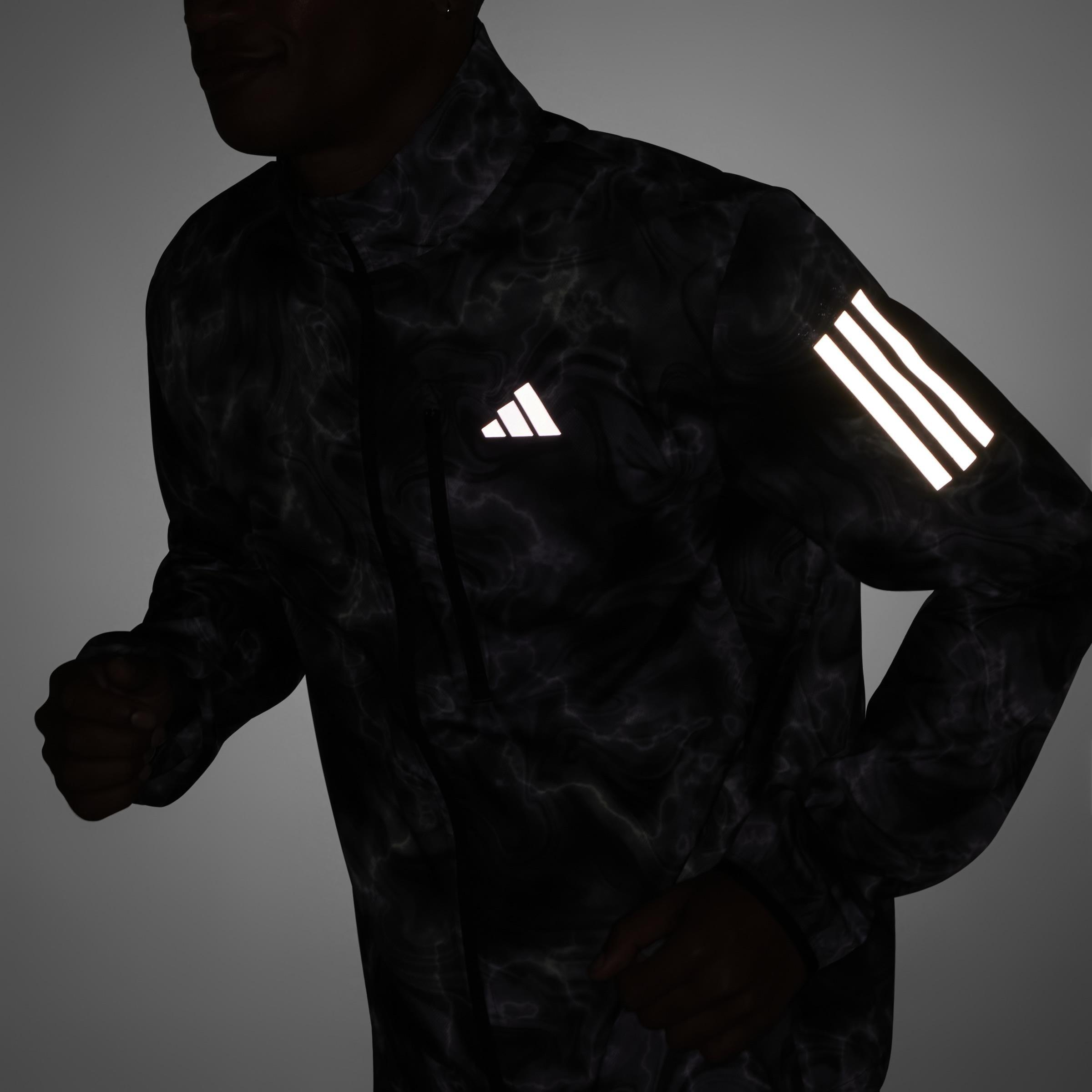 Own The Run Allover Print Jacket, White, A901_ONE, large image number 11