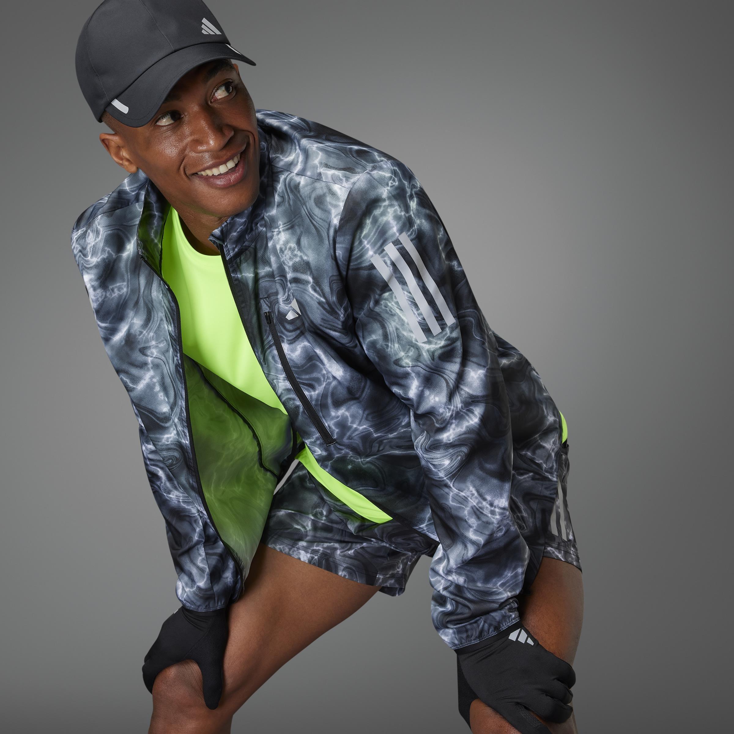 Own The Run Allover Print Jacket, White, A901_ONE, large image number 13