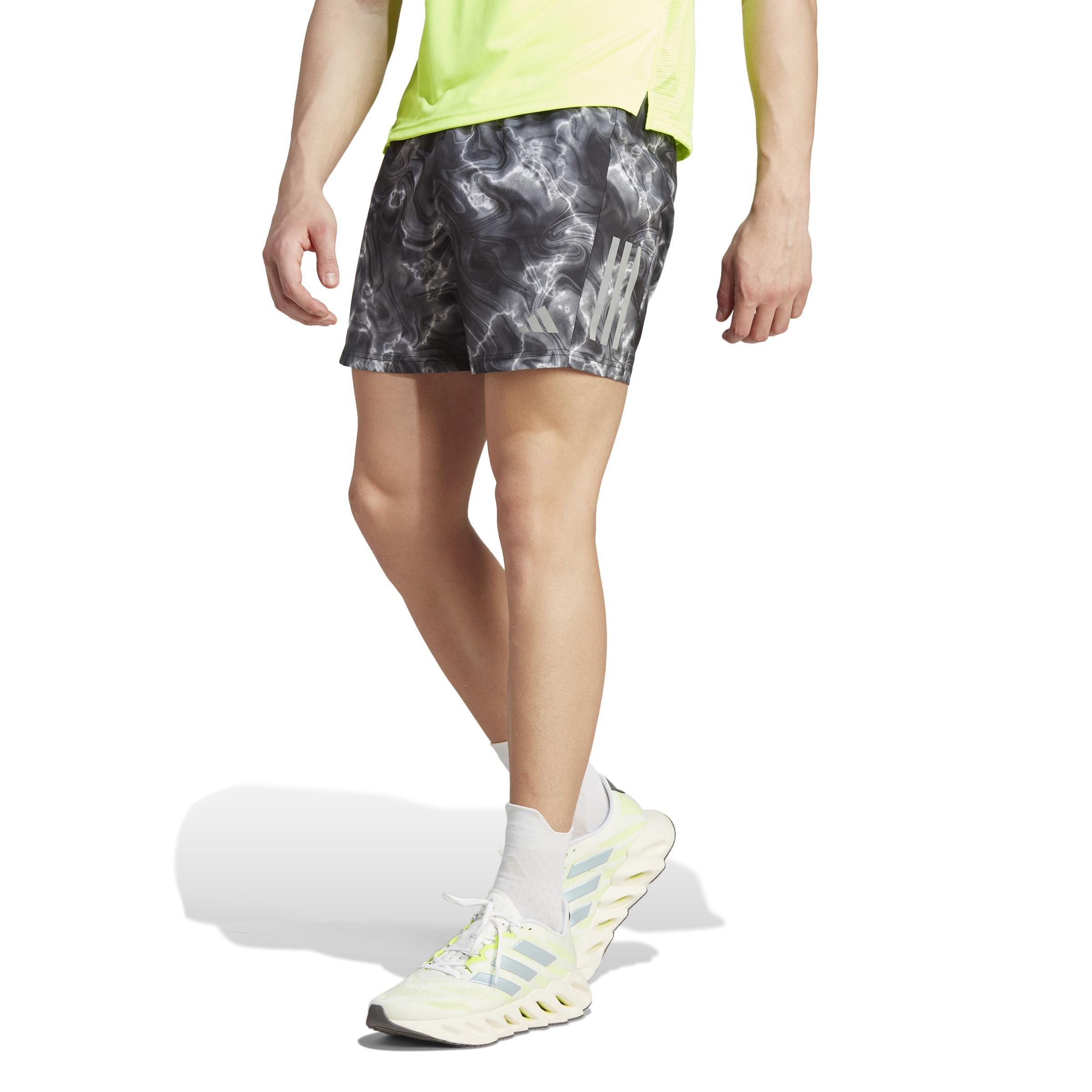 Men Own The Run Allover Print Shorts, White, A901_ONE, large image number 0