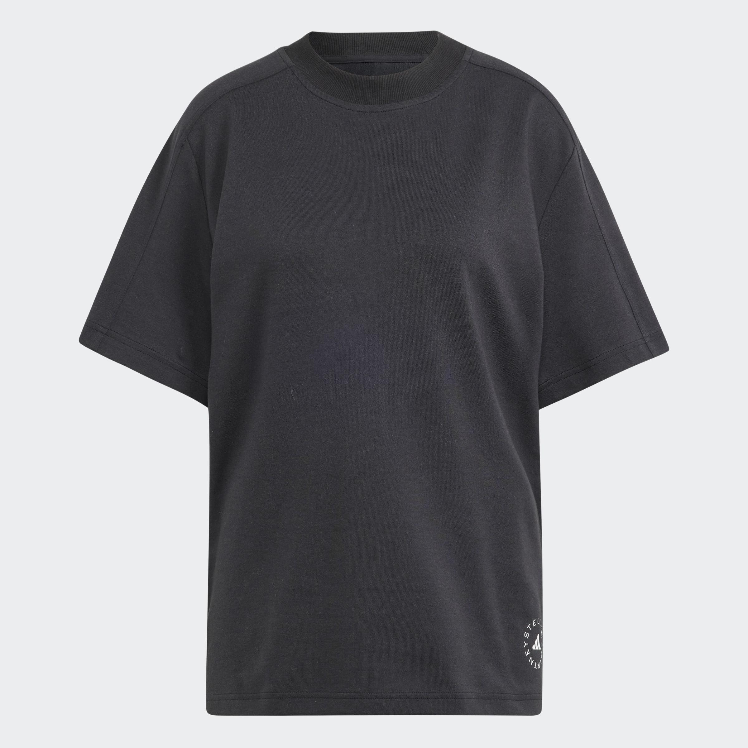 Adidas By Stella Mccartney Logo T-Shirt, Black, A901_ONE, large image number 0
