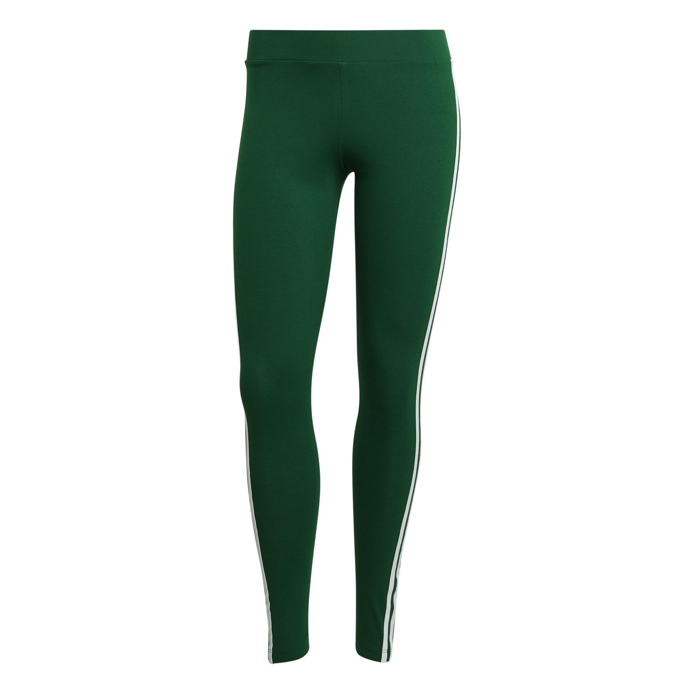 Adicolor Classics 3-Stripes Leggings, Green, A901_ONE, large image number 0