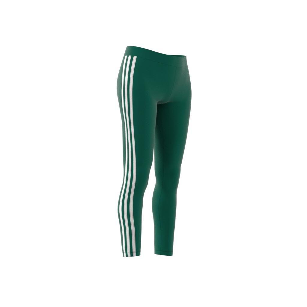 Adicolor Classics 3-Stripes Leggings, Green, A901_ONE, large image number 7