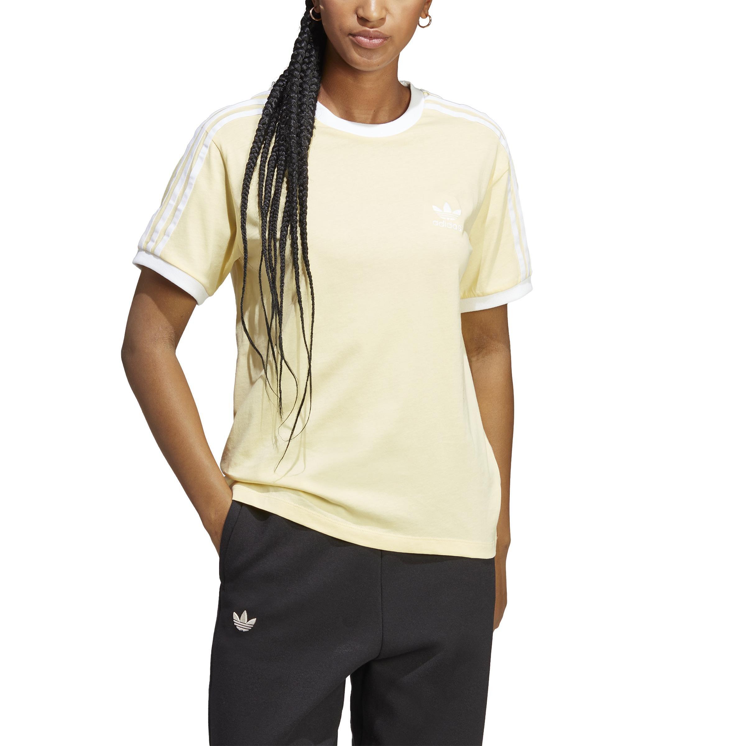 Adicolor Classics 3-Stripes T-Shirt, Yellow, A901_ONE, large image number 0