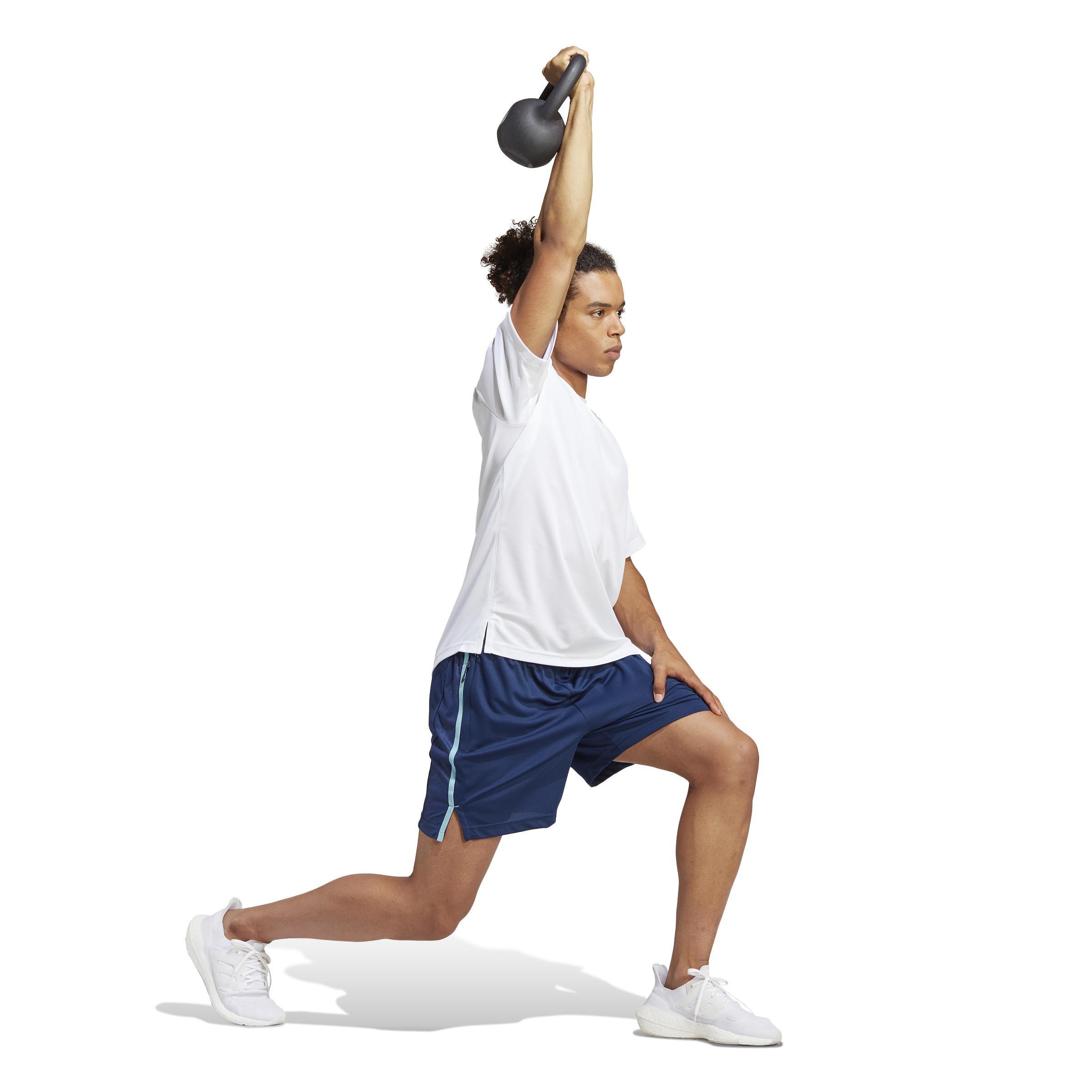 Workout Base T-Shirt, White, A901_ONE, large image number 7