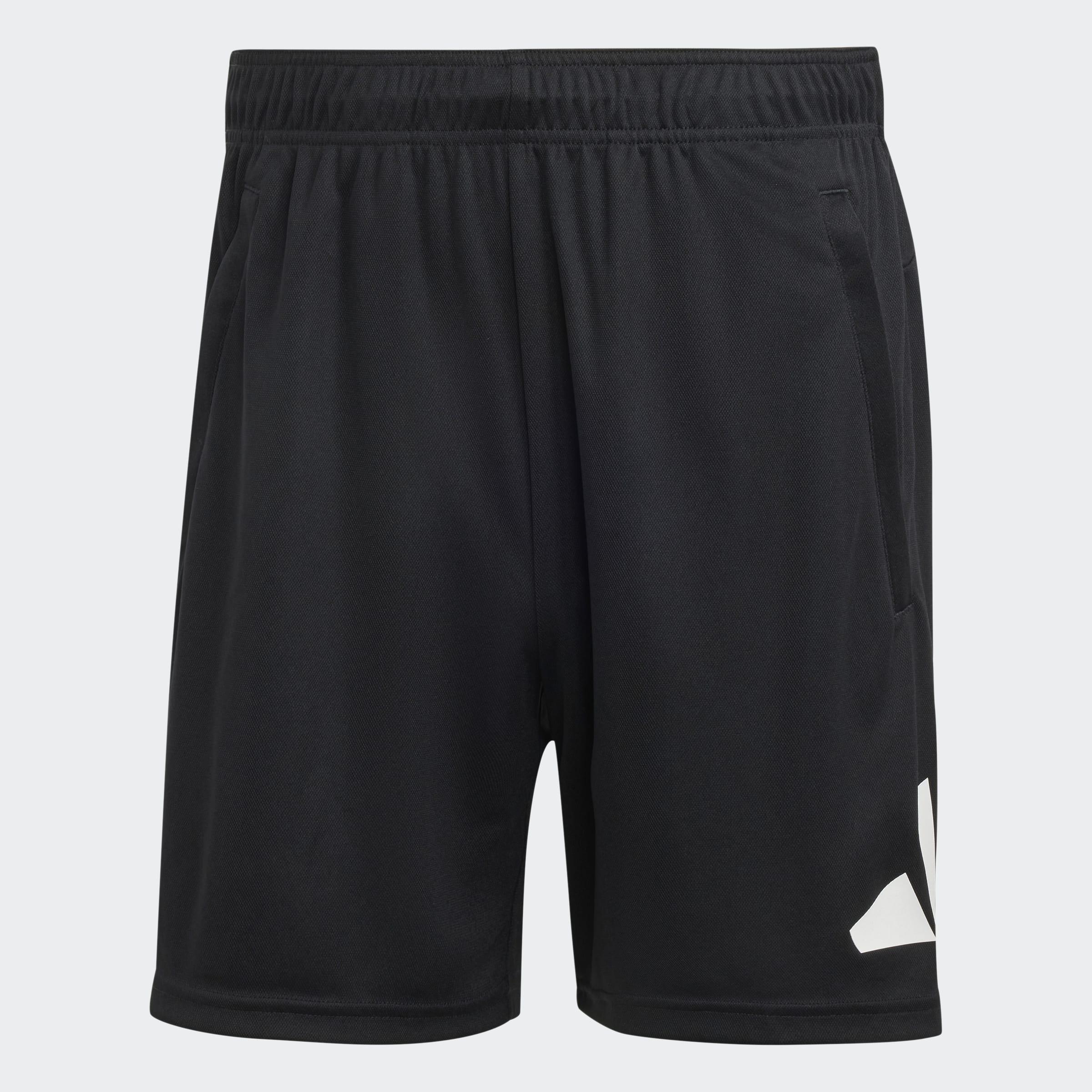 Train Essentials Logo Training Shorts, Black, A901_ONE, medium