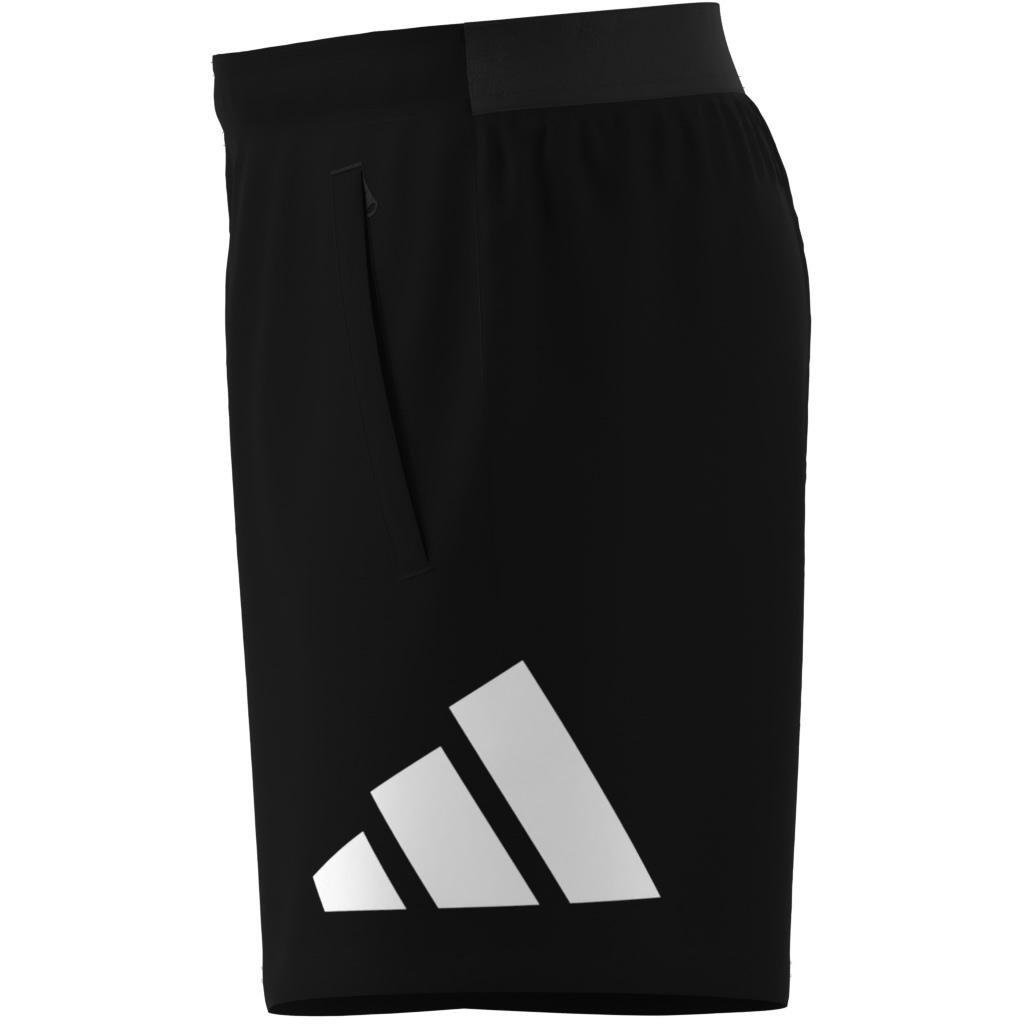 Train Essentials Logo Training Shorts, Black, A901_ONE, large image number 3