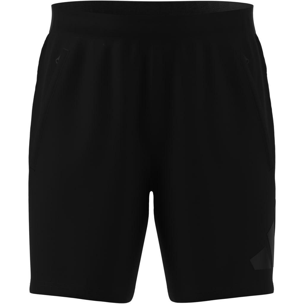Train Essentials Logo Training Shorts, Black, A901_ONE, large image number 2