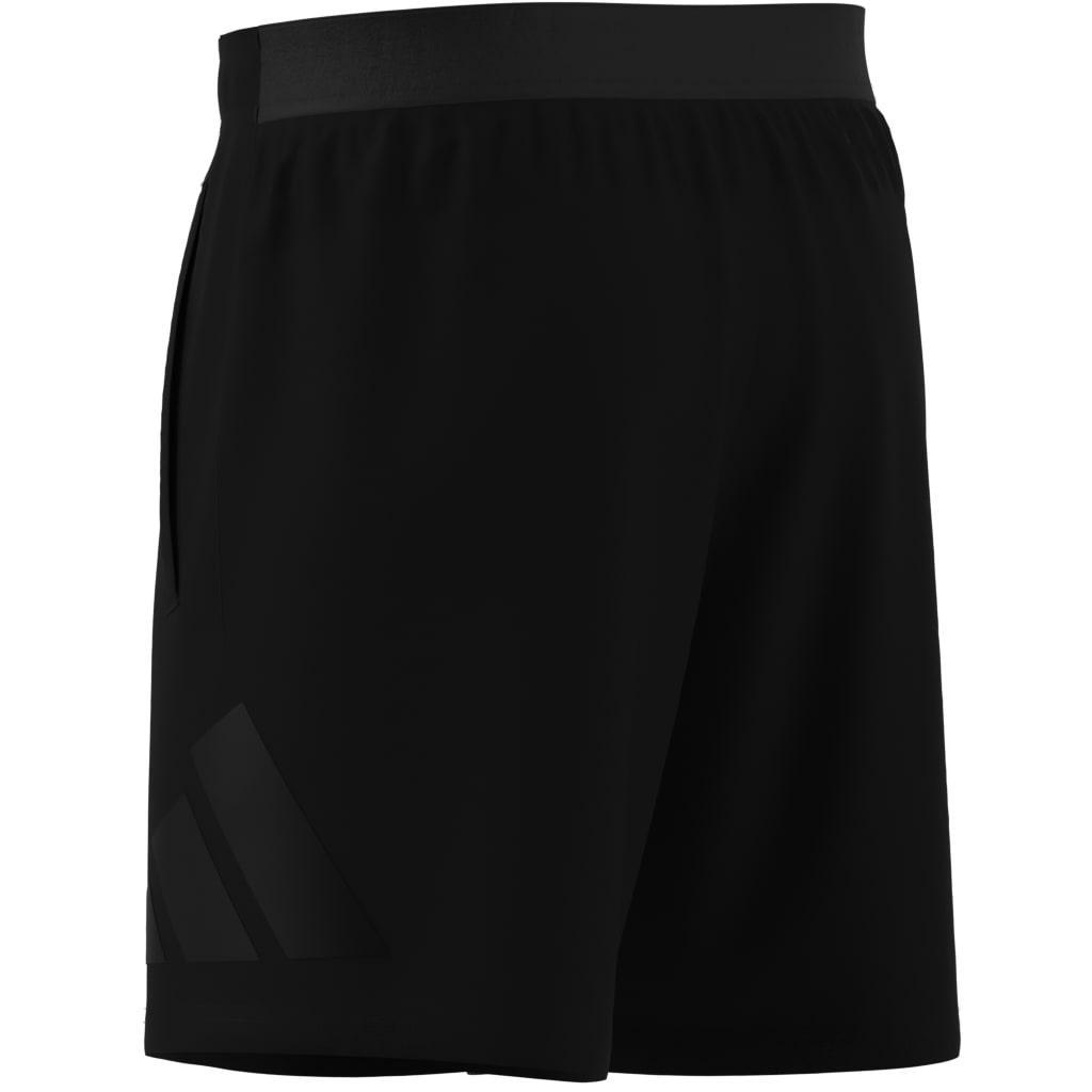 Train Essentials Logo Training Shorts, Black, A901_ONE, large image number 3