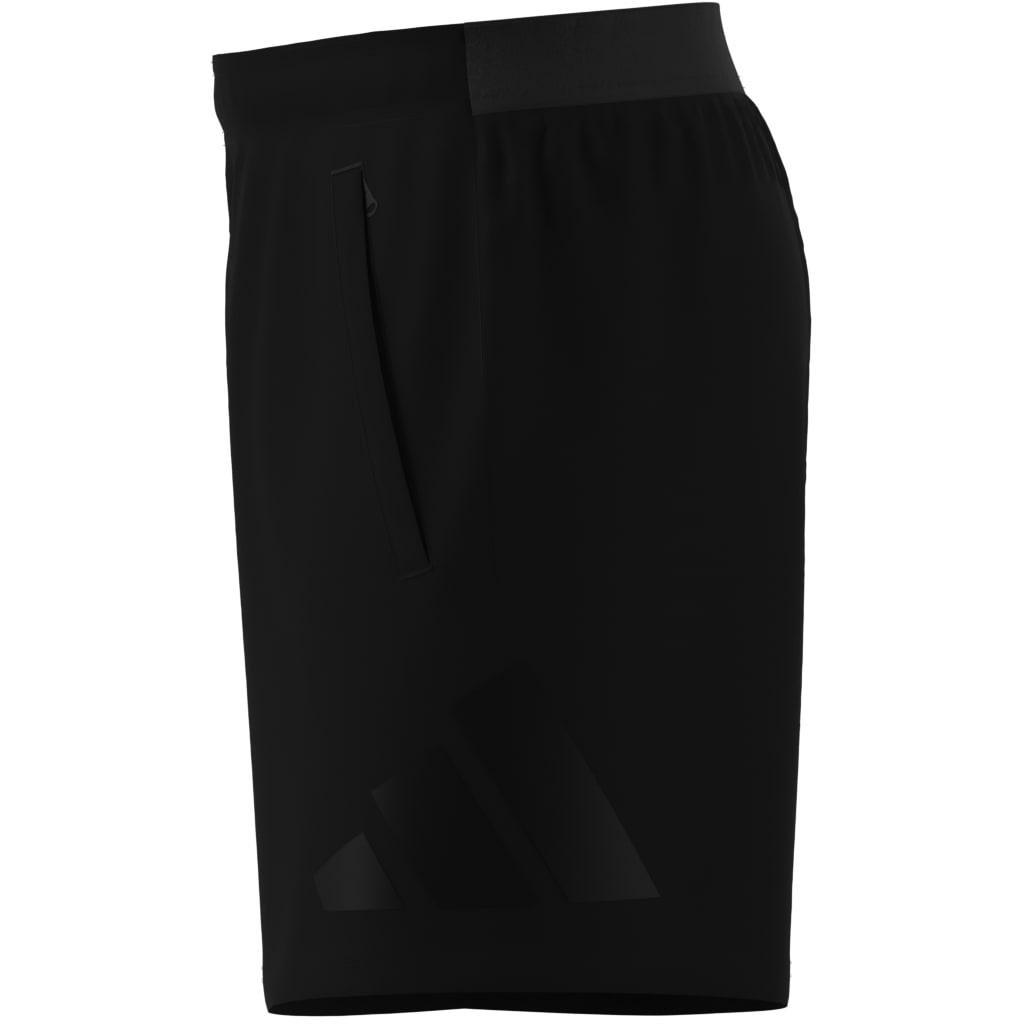 Train Essentials Logo Training Shorts, Black, A901_ONE, large image number 5