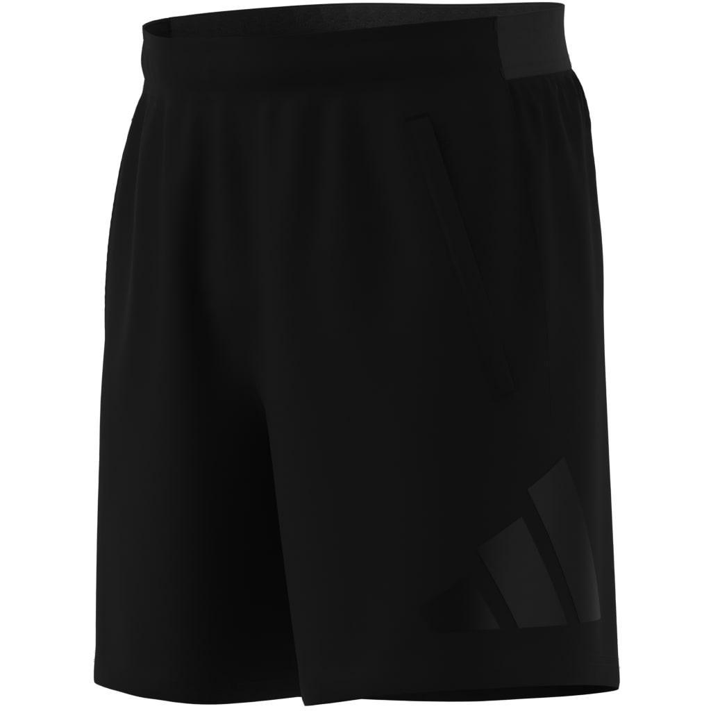 Train Essentials Logo Training Shorts, Black, A901_ONE, large image number 7