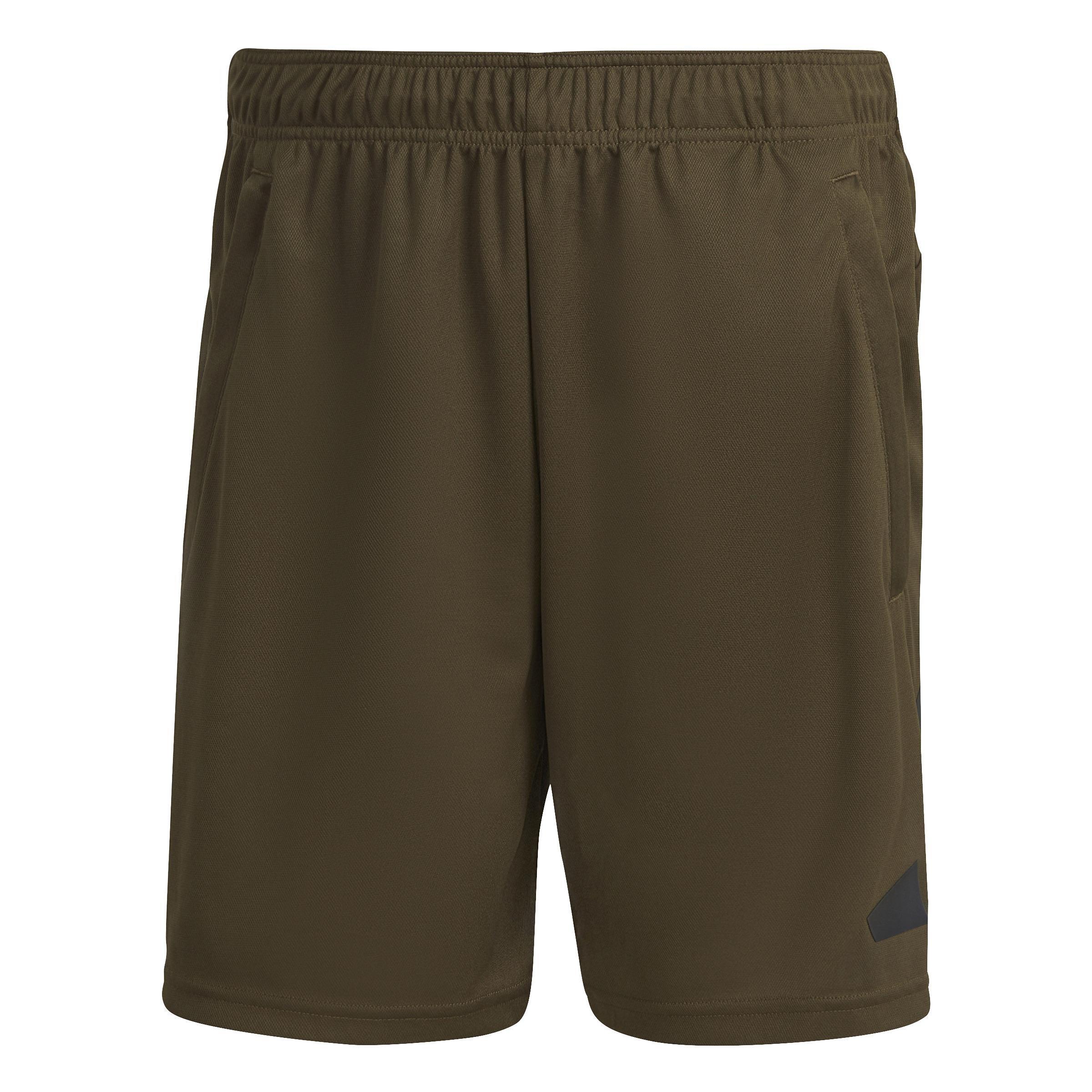 Train Essentials Logo Training Shorts, Green, A901_ONE, large image number 0