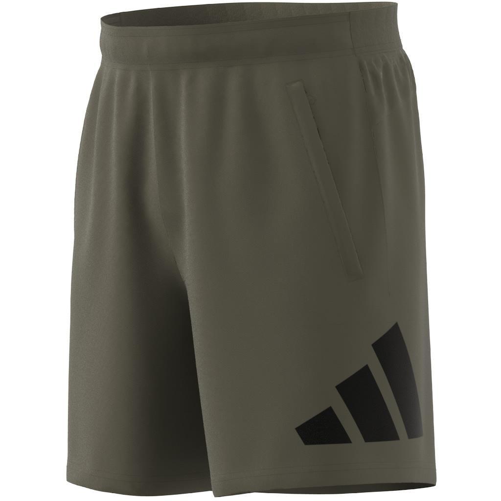 Train Essentials Logo Training Shorts, Green, A901_ONE, large image number 9