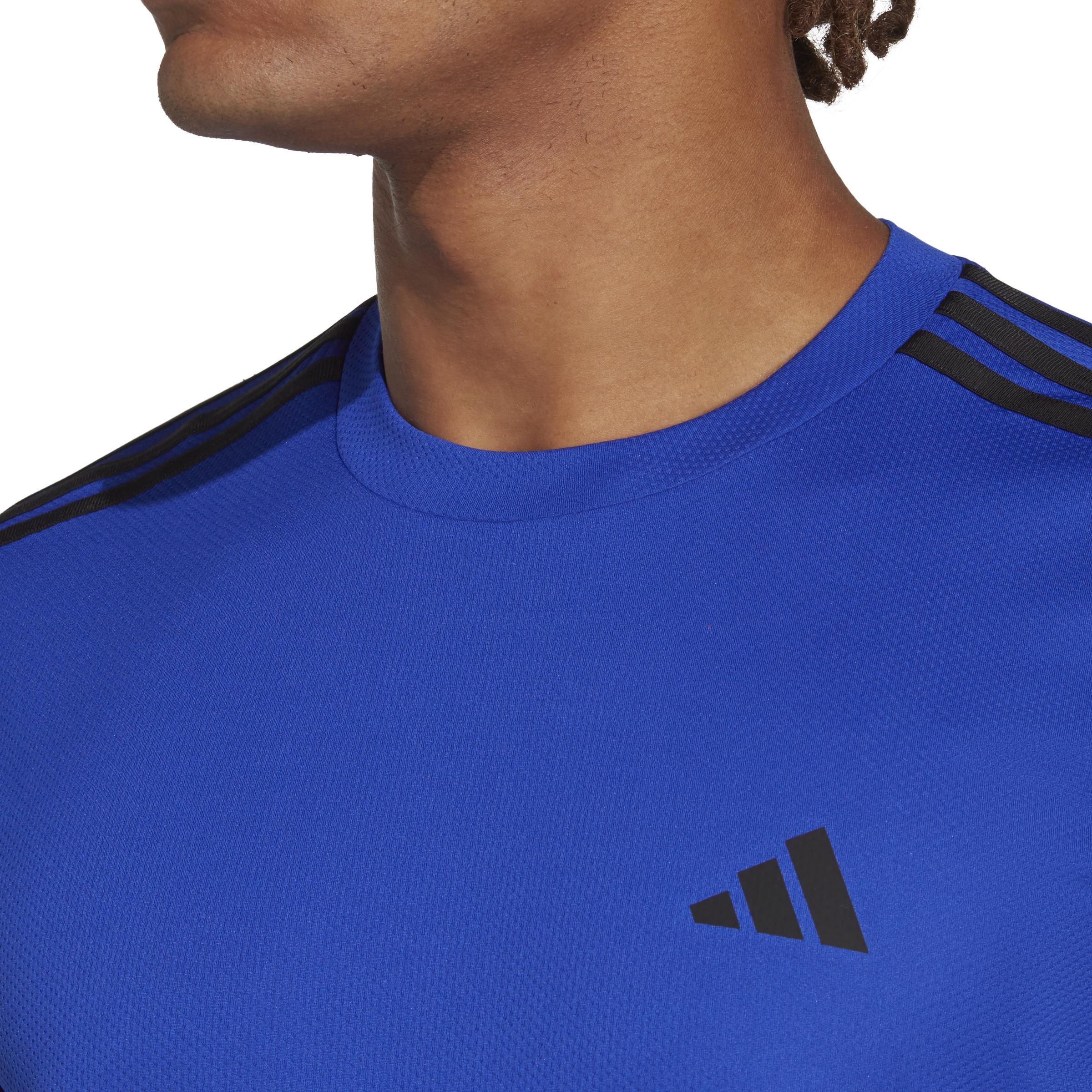 Train Essentials 3-Stripes Training T-Shirt, Blue, A901_ONE, large image number 6