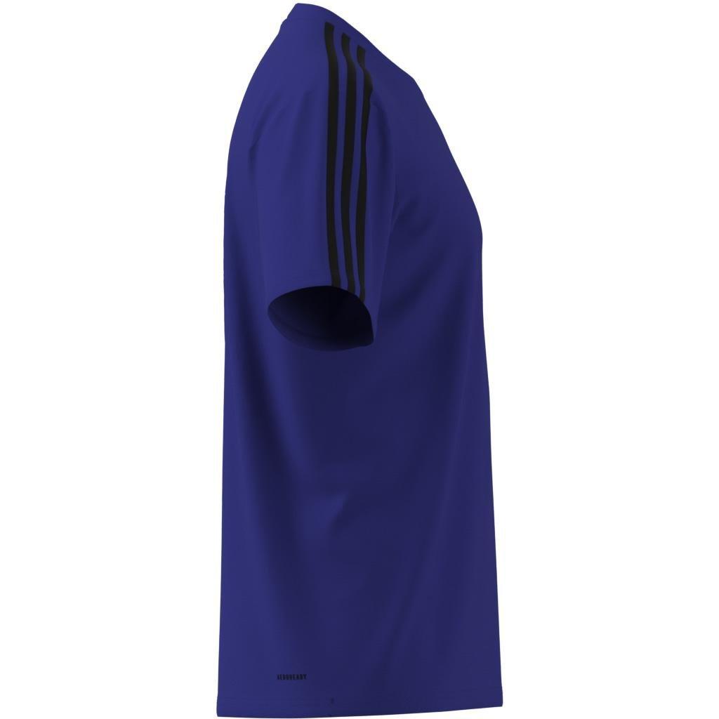 Train Essentials 3-Stripes Training T-Shirt, Blue, A901_ONE, large image number 9