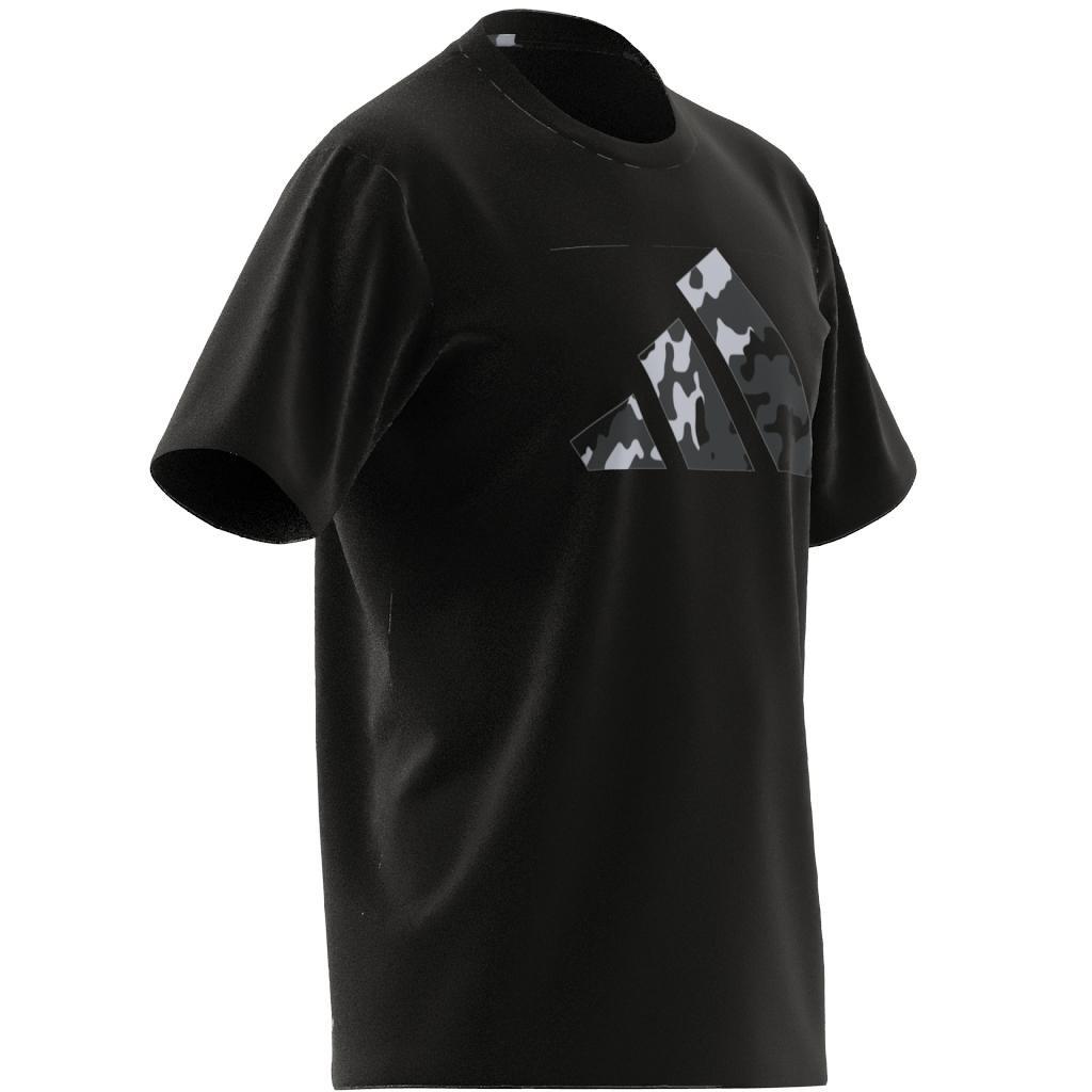 Men Train Essentials Seasonal Logo Training T-Shirt, Black, A901_ONE, large image number 9