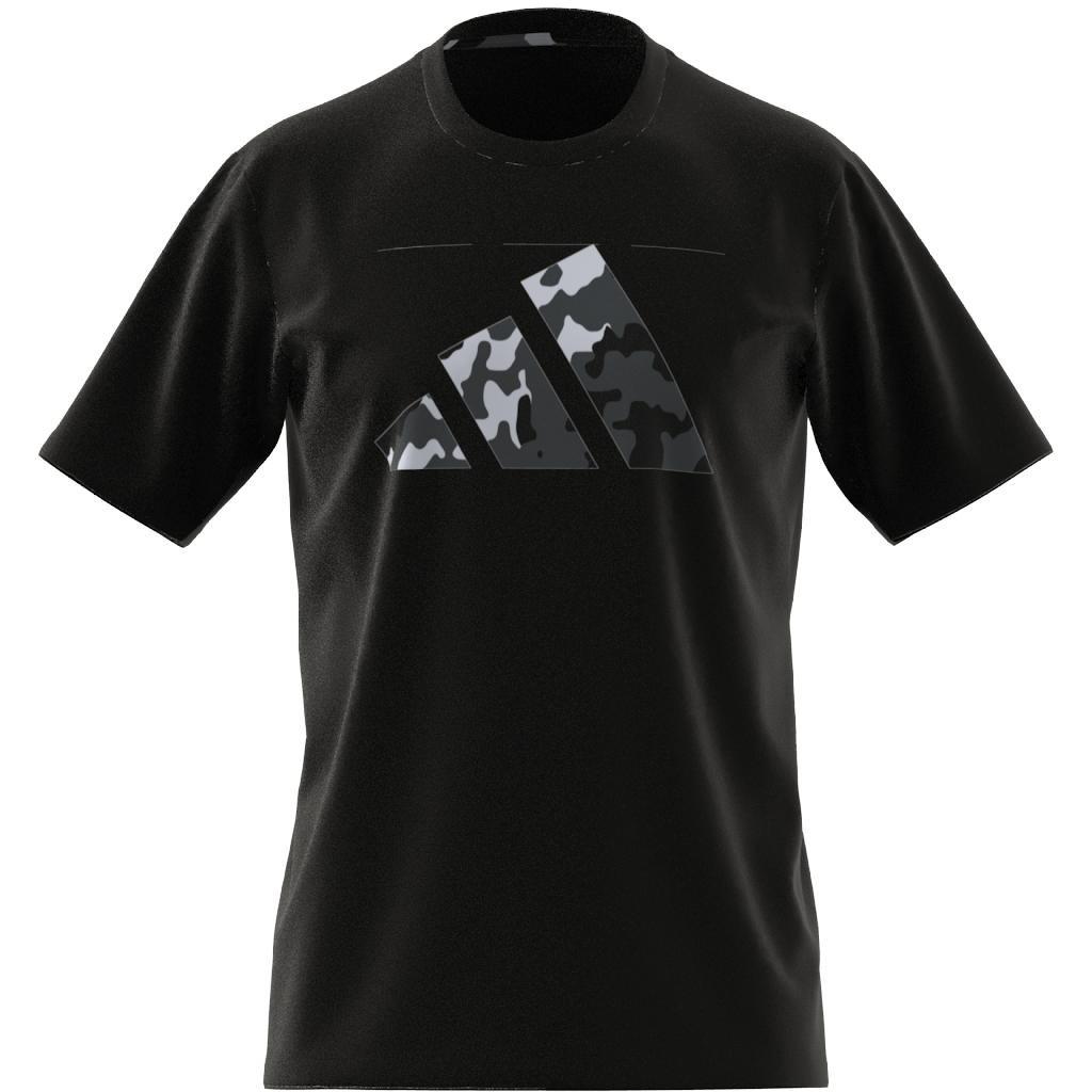 Men Train Essentials Seasonal Logo Training T-Shirt, Black, A901_ONE, large image number 10