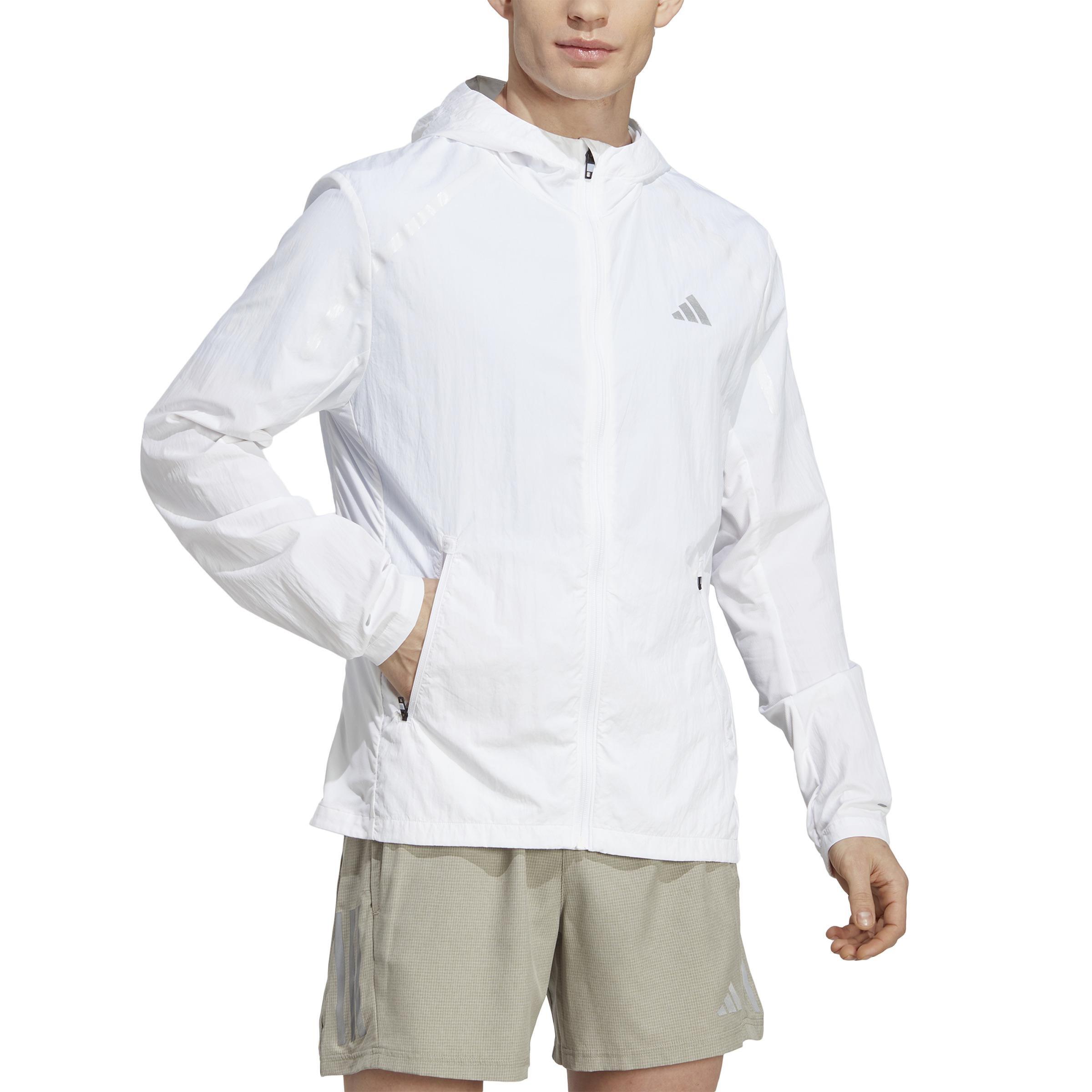 Marathon Warm-Up Jacket, White, A901_ONE, large image number 0