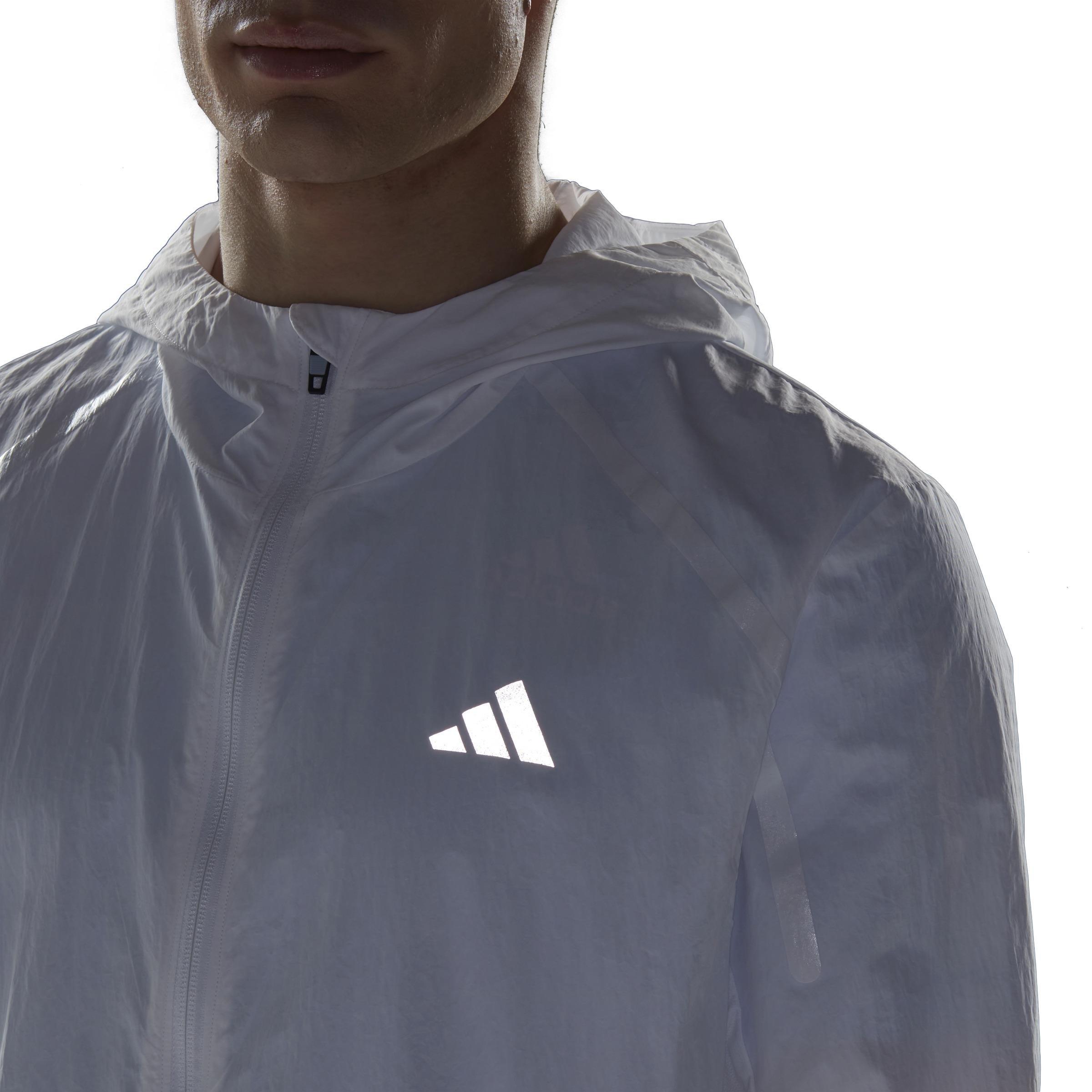 Marathon Warm-Up Jacket, White, A901_ONE, large image number 5