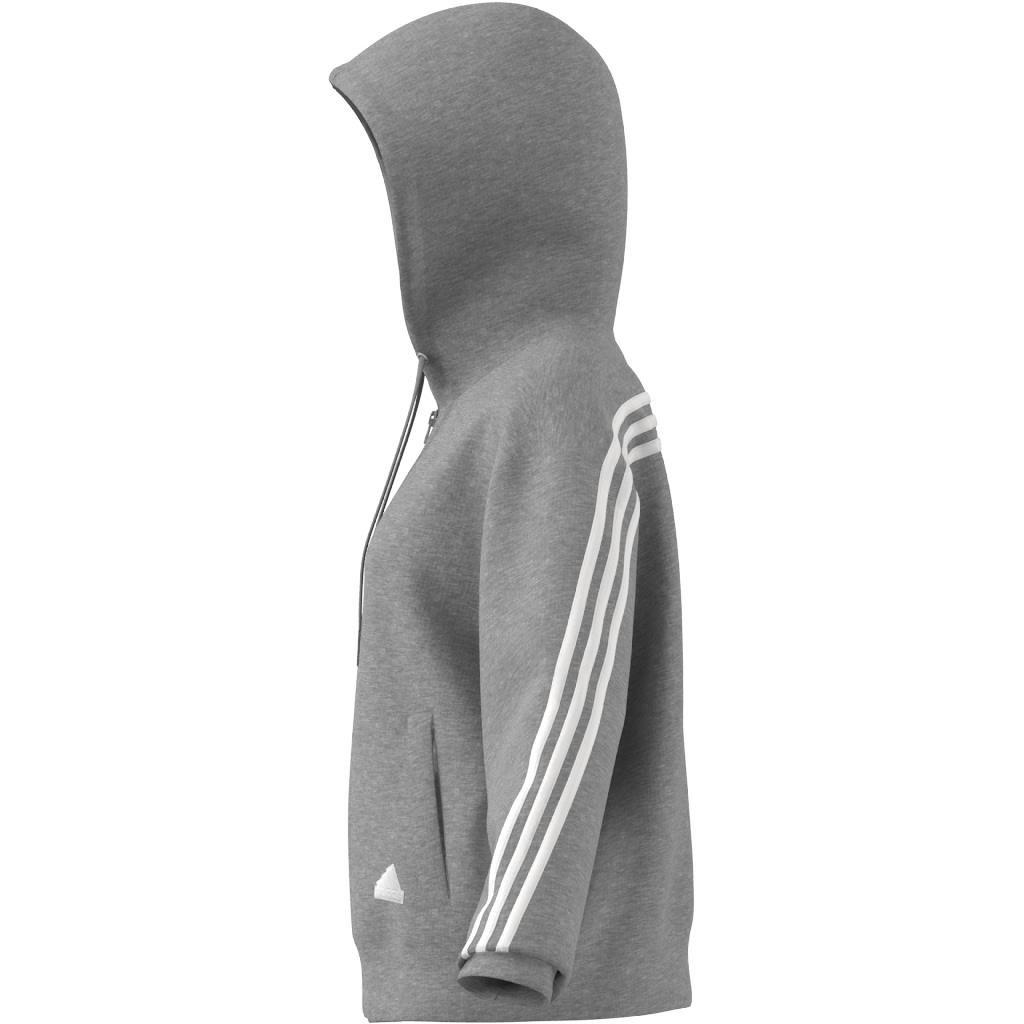 Future Icons 3-Stripes Full-Zip Hoodie, Grey, A901_ONE, large image number 2
