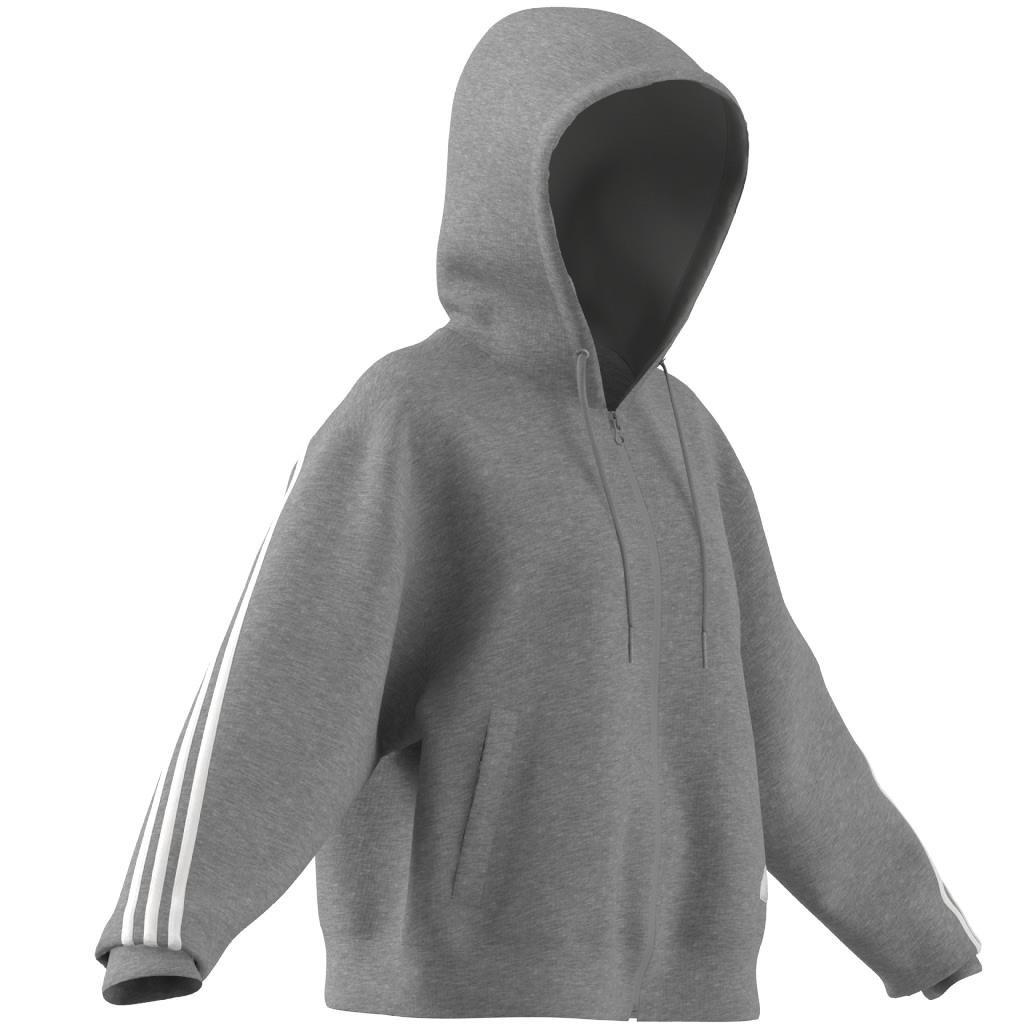 Future Icons 3-Stripes Full-Zip Hoodie, Grey, A901_ONE, large image number 4