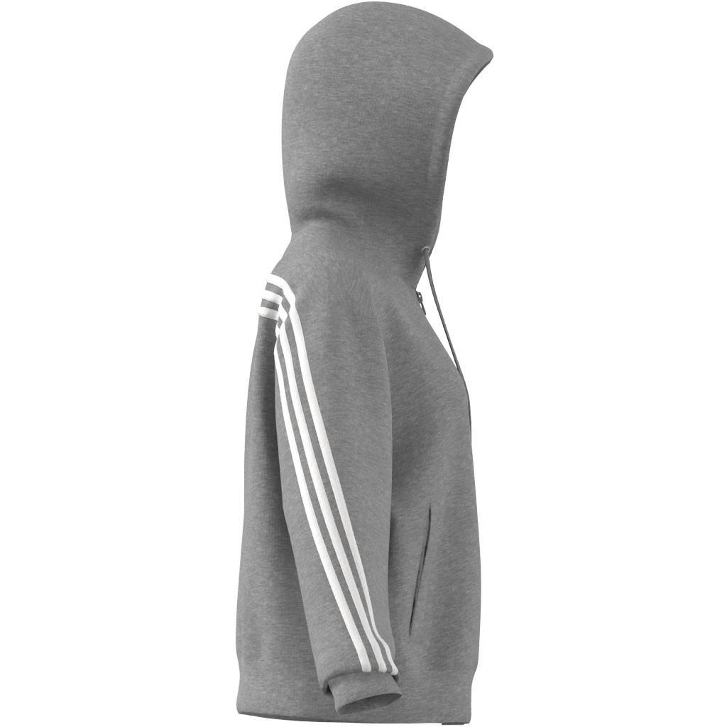 Future Icons 3-Stripes Full-Zip Hoodie, Grey, A901_ONE, large image number 5
