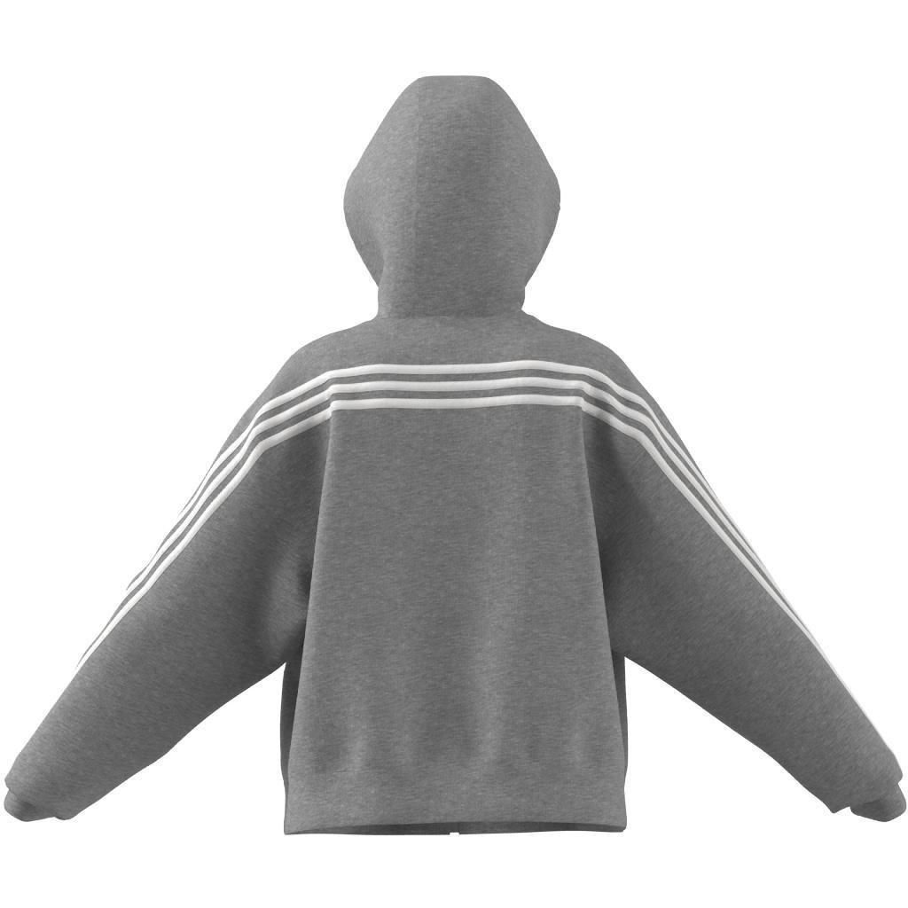 Future Icons 3-Stripes Full-Zip Hoodie, Grey, A901_ONE, large image number 8