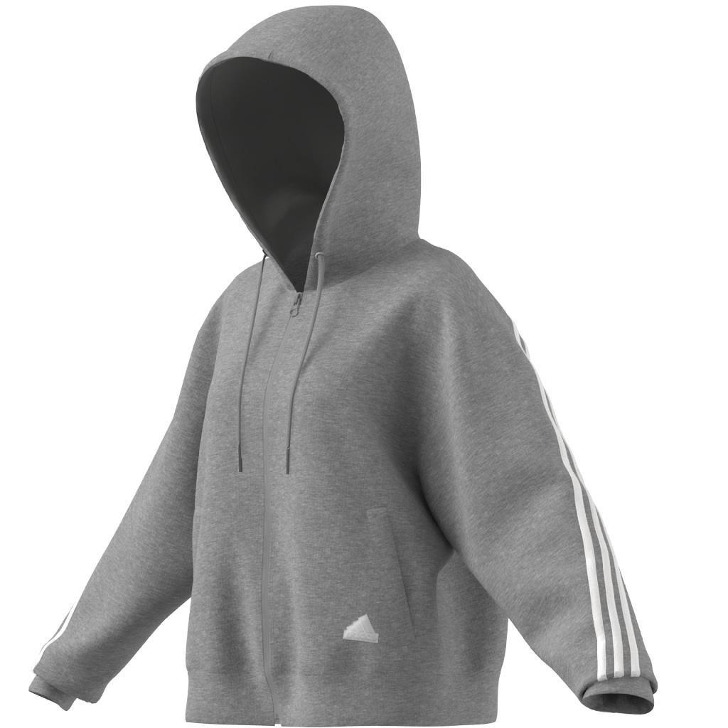Future Icons 3-Stripes Full-Zip Hoodie, Grey, A901_ONE, large image number 9