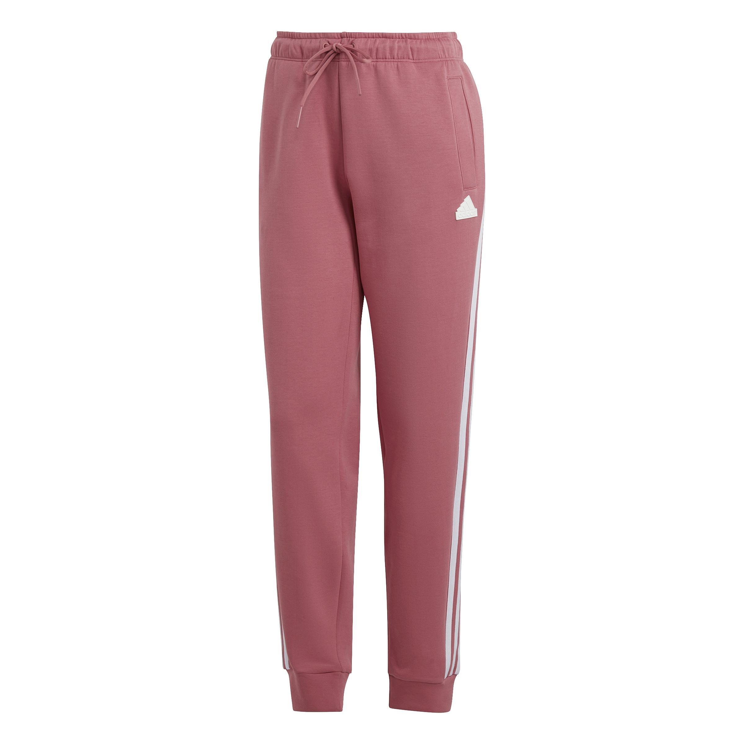 Future Icons 3-Stripes Regular Tracksuit Bottoms, Pink, A901_ONE, large image number 0