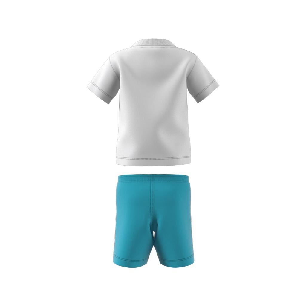 Unisex Trefoil Shorts Tee Set, Blue, A901_ONE, large image number 14