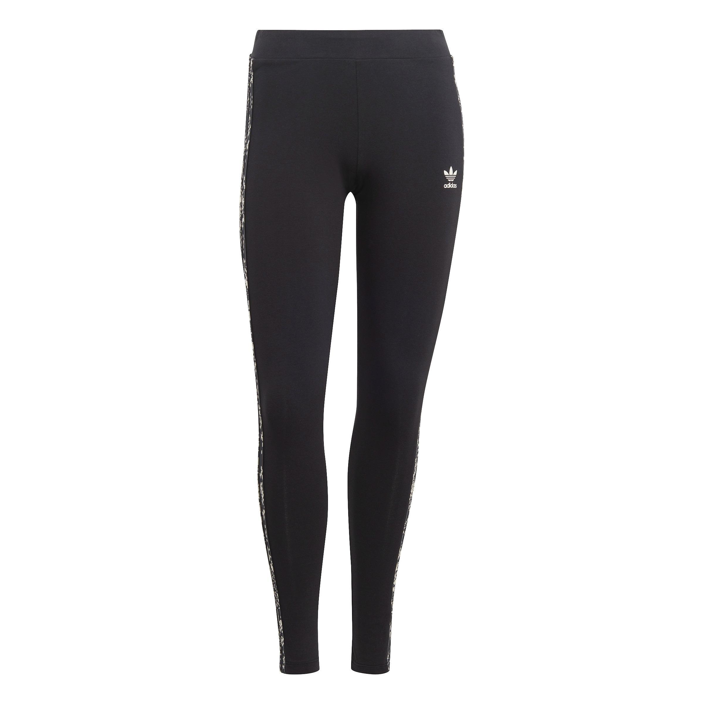 3-Stripes Print Leggings, Black, A901_ONE, large image number 0