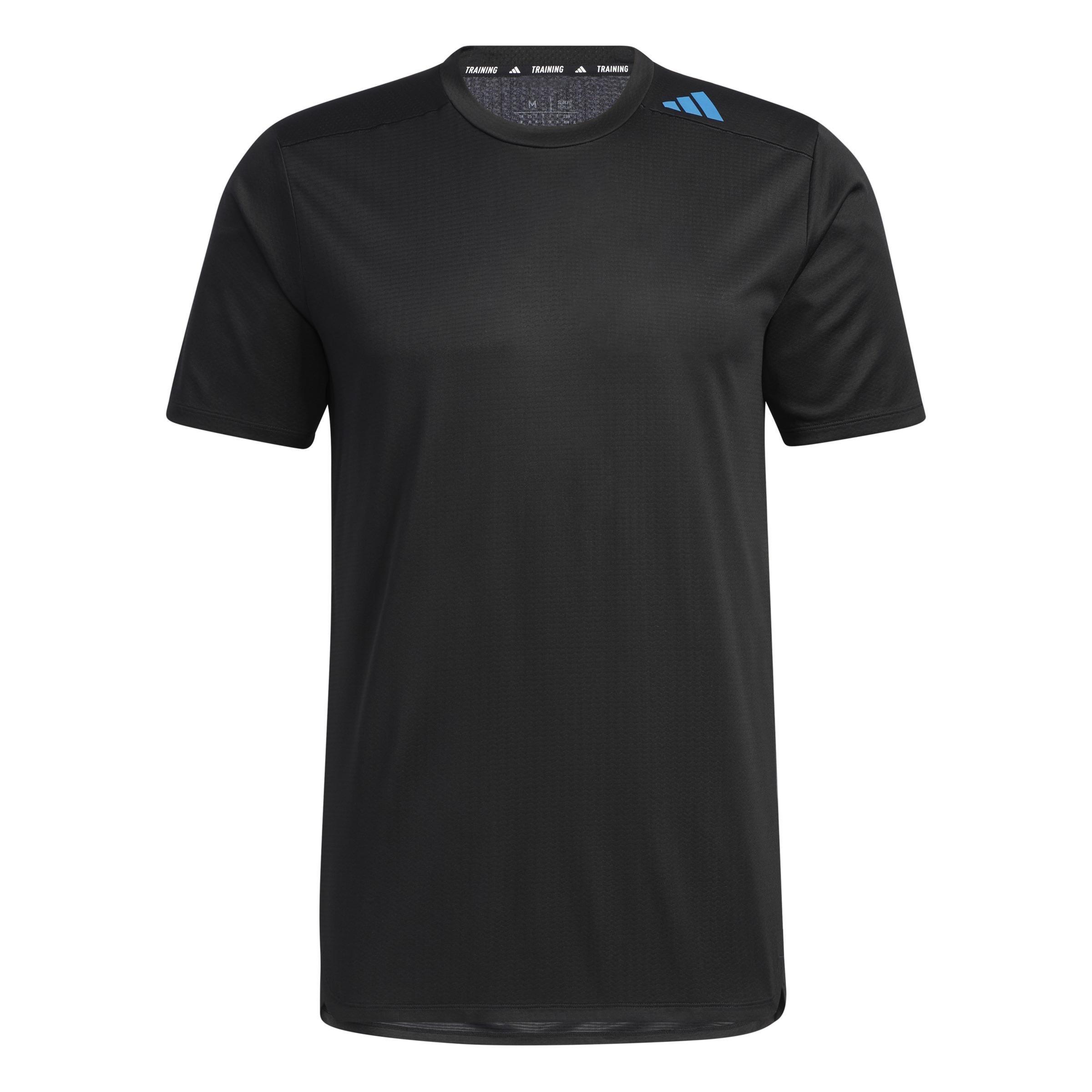 Designed 4 Training Hiit T-Shirt, Black, A901_ONE, large image number 2