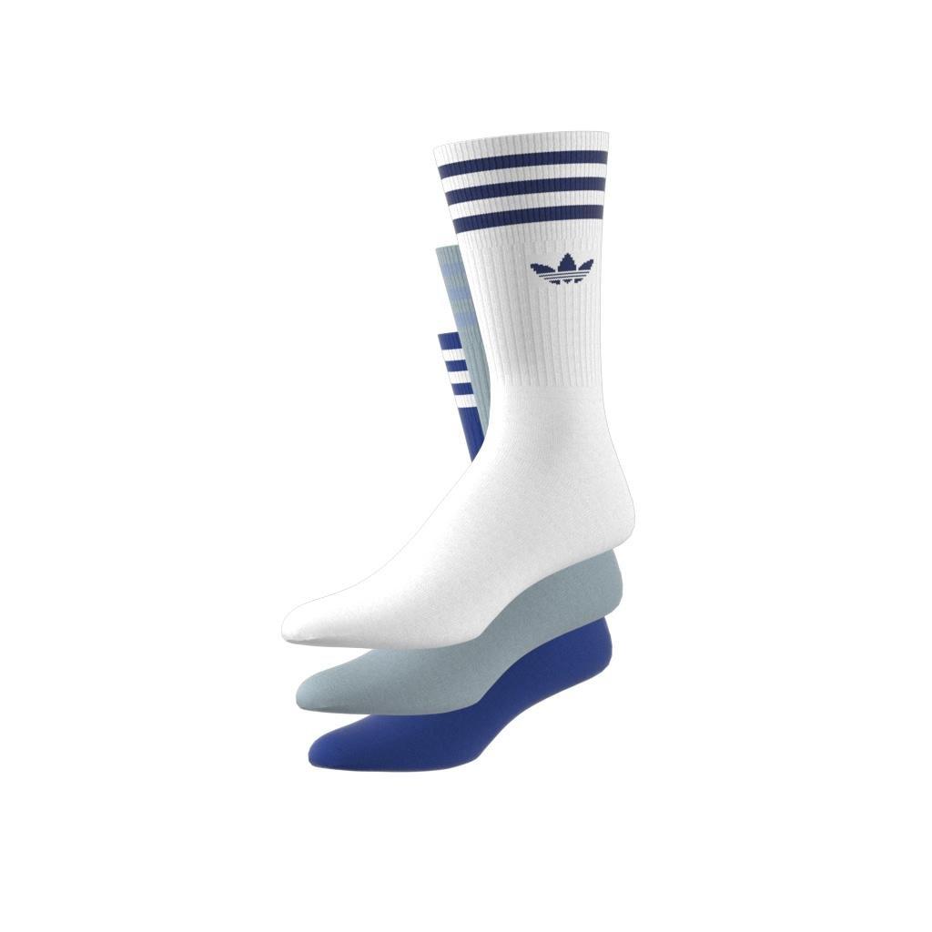 Unisex Crew Socks 3 Pairs, Multicolour, , large image number 0