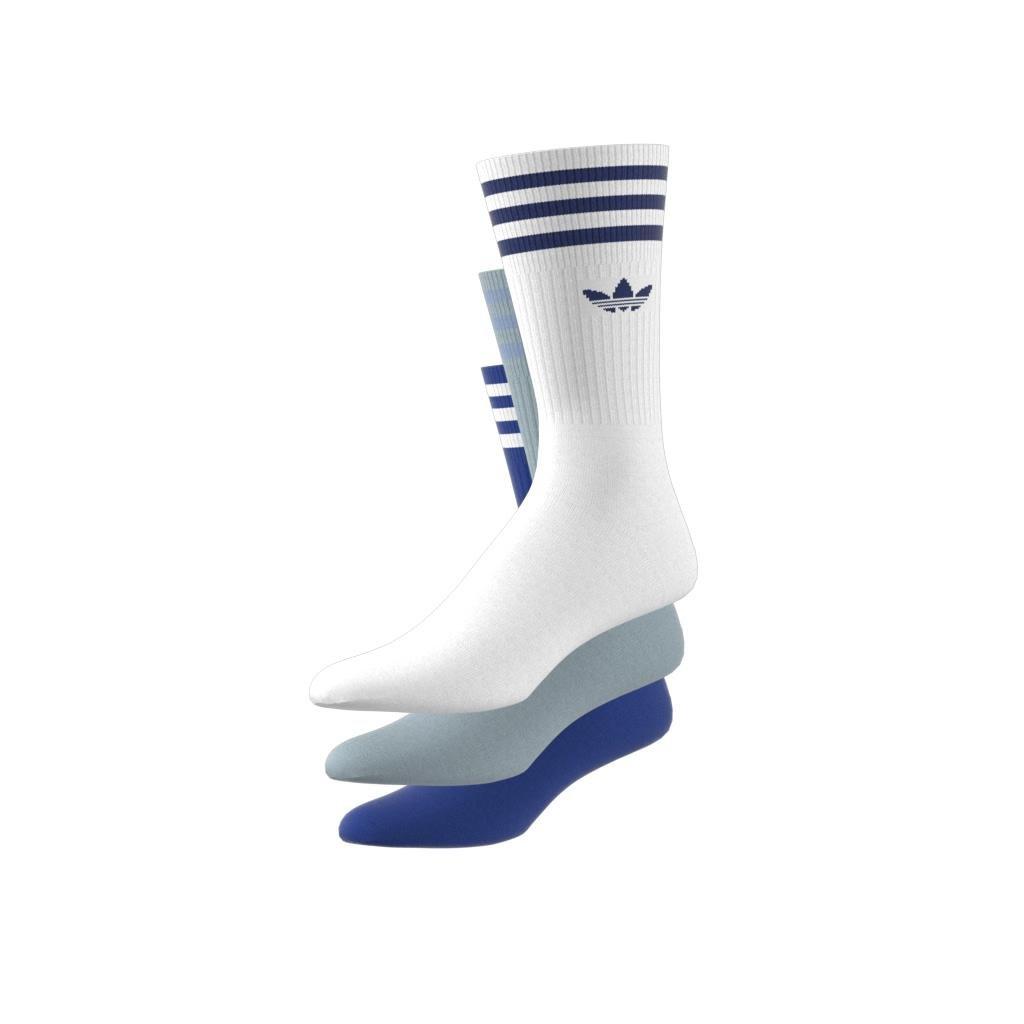 Unisex Crew Socks 3 Pairs, White, A901_ONE, large image number 0